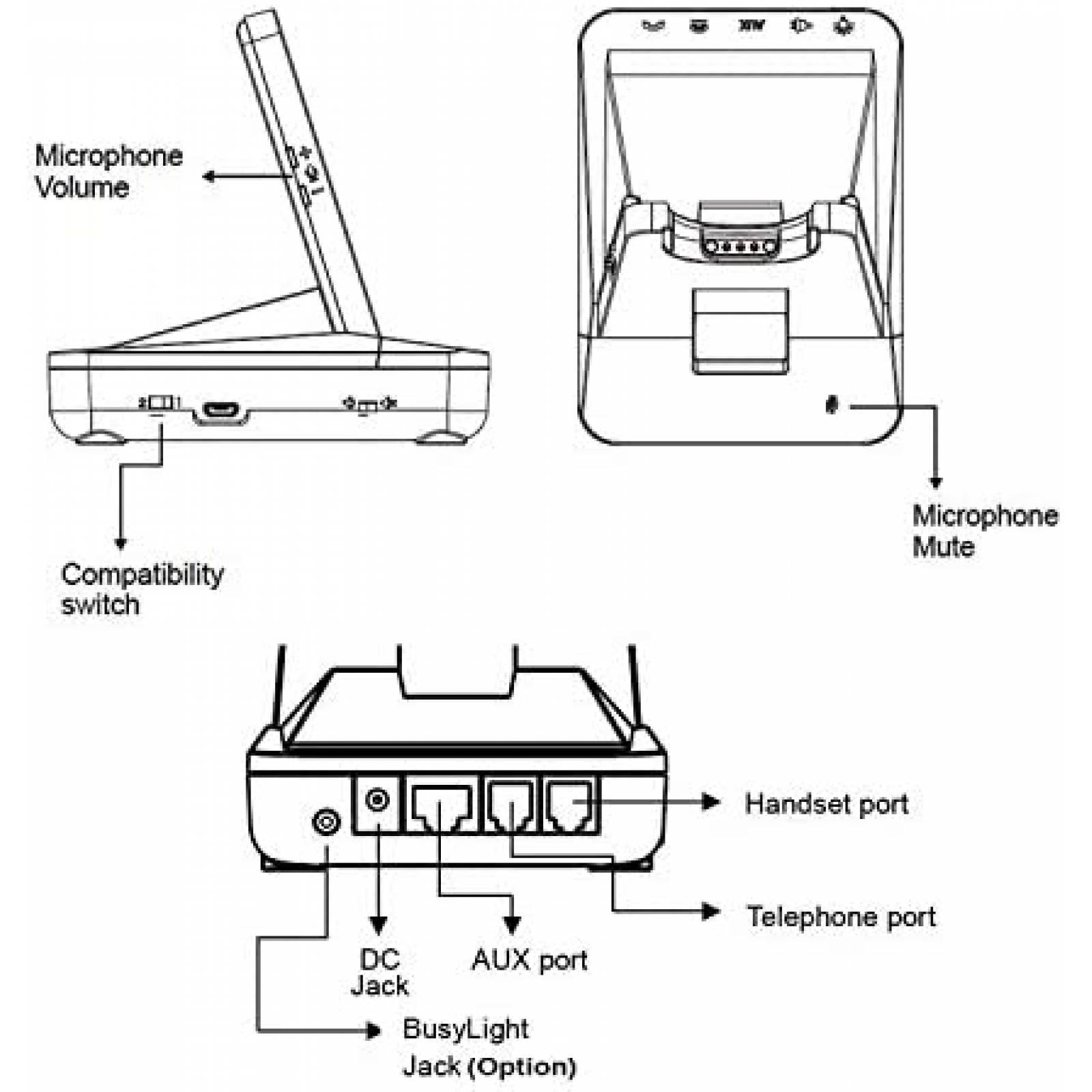 Diadema inalambrica INNOTALK Explorer para Telefono 90m -N