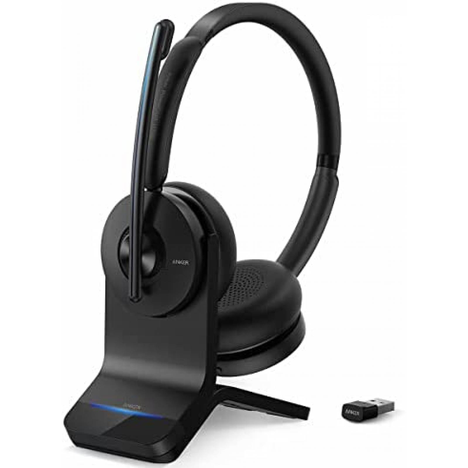 Headset Anker PowerConf H700 Bluetooth con Stand -Negro