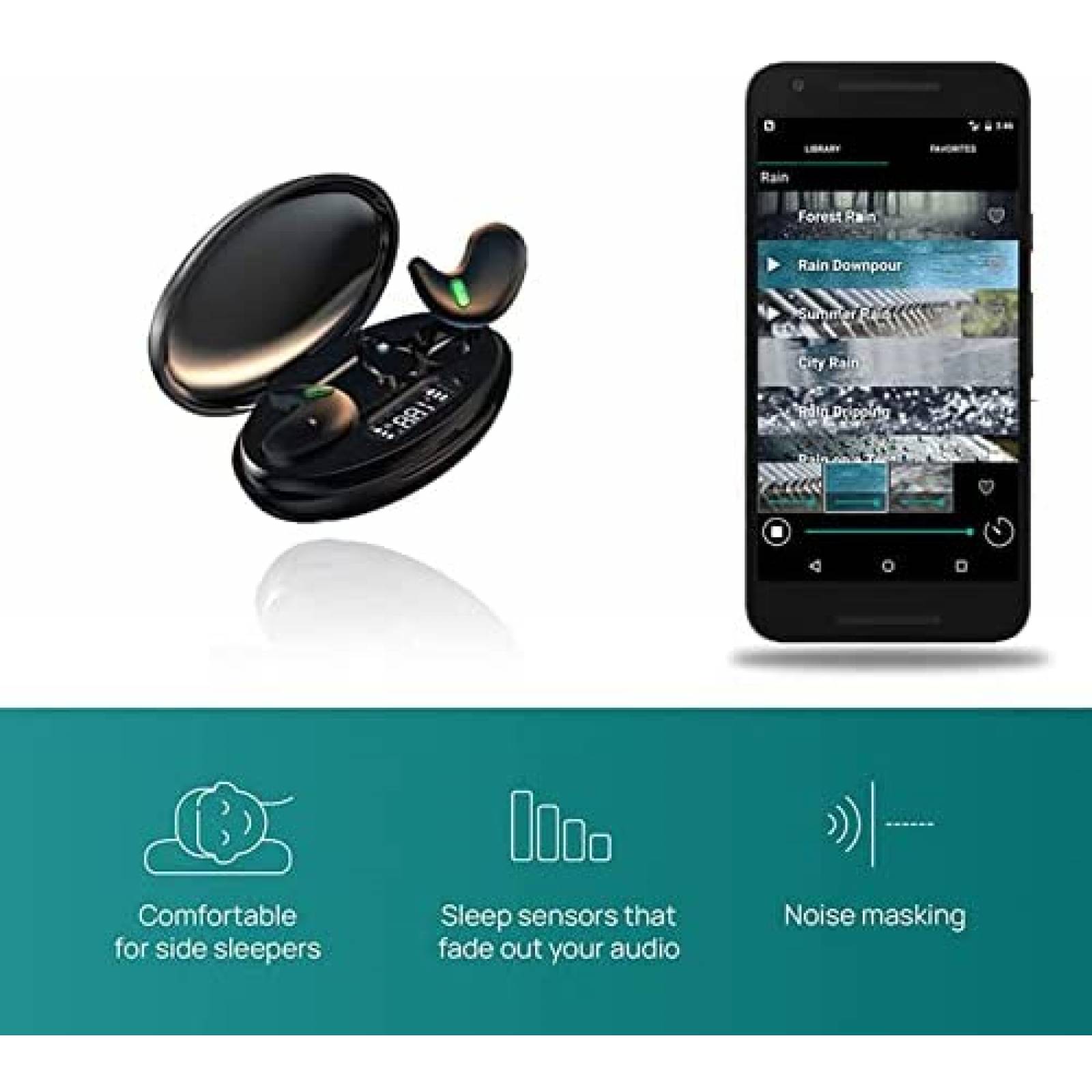 Audifonos Inalambricos ESSONIO Cancelacion de Ruido -Negro