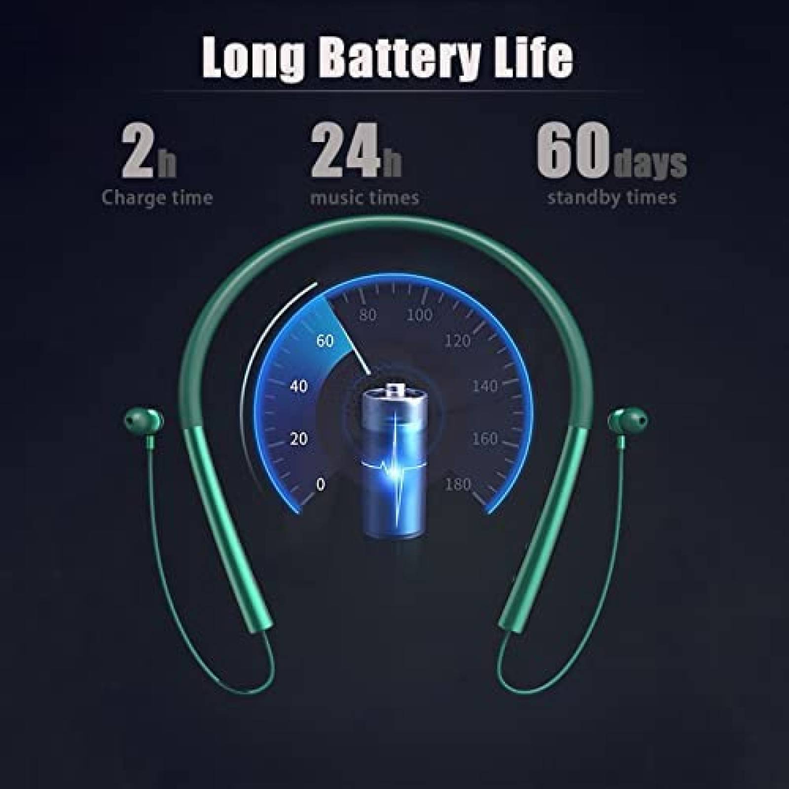 Audifonos Bluetooth ESSONIO Z1S Black Deportivos para Cuello