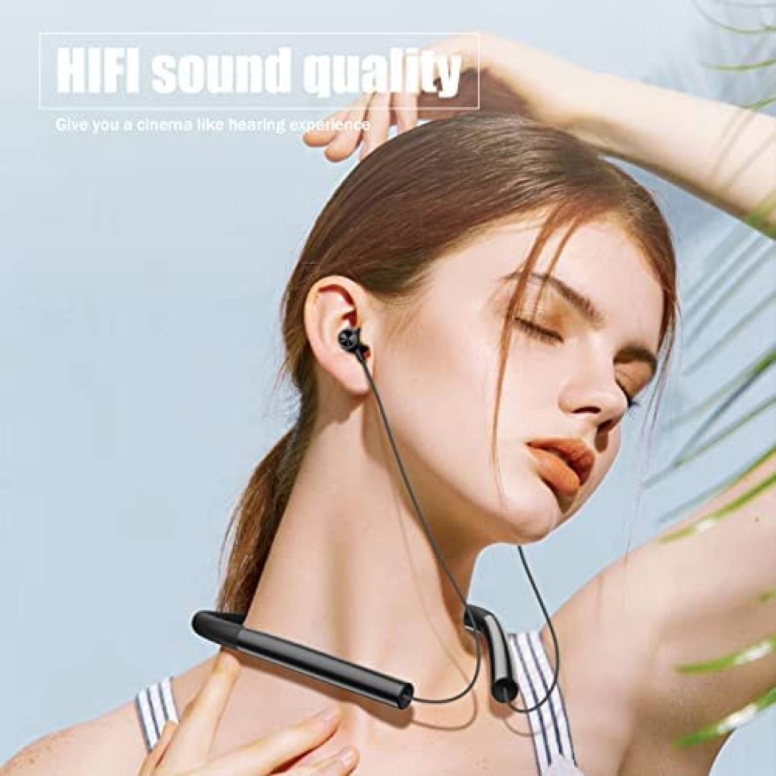 Audifonos Bluetooth ESSONIO Z1S Black Deportivos para Cuello