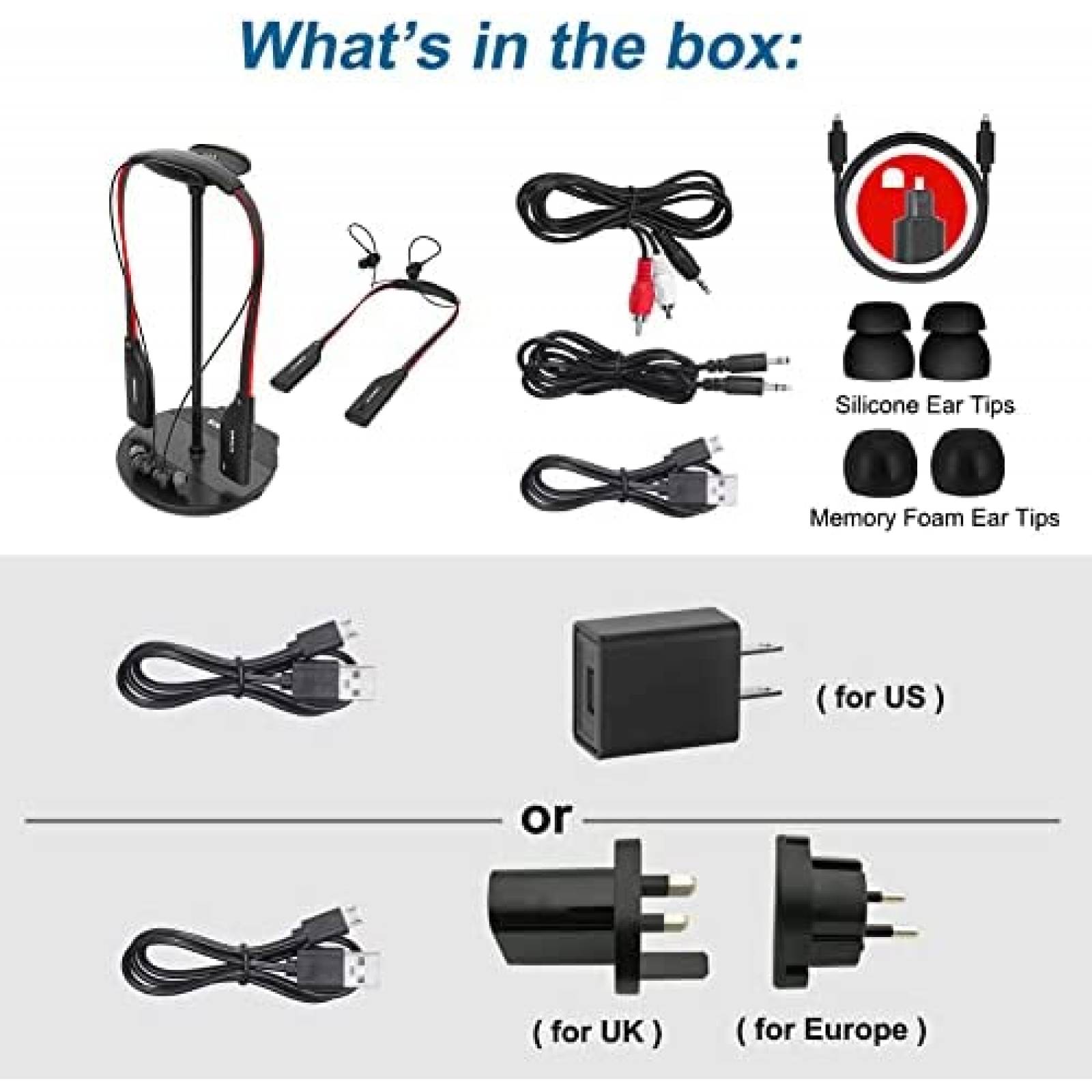 Simolio Auriculares Inalambricos Television Simolio Auriculares