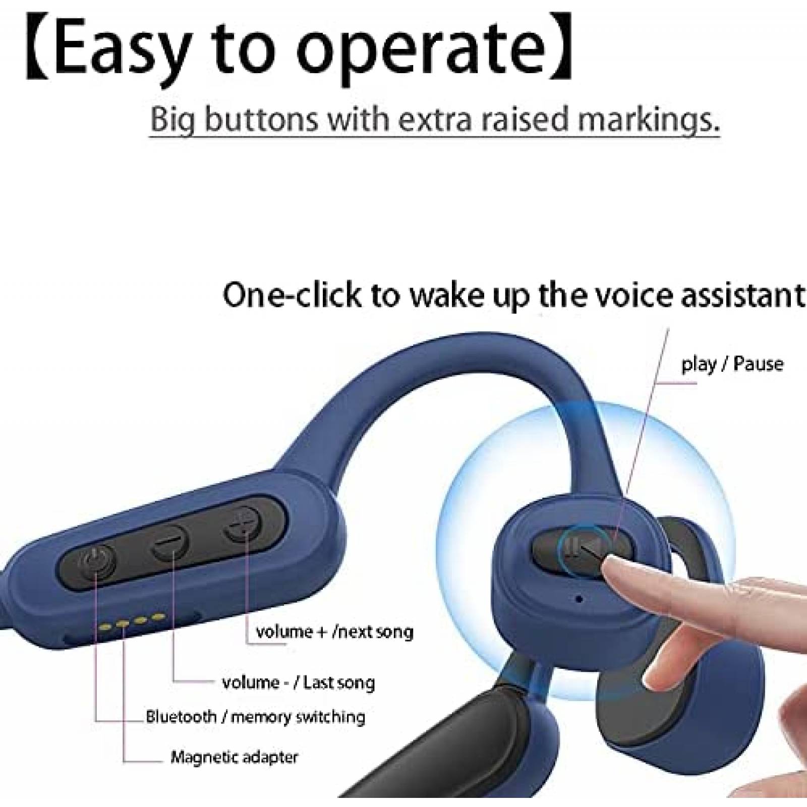 Auriculares IKXO Ergonomicos Cancelacion Ruido BT -Negro