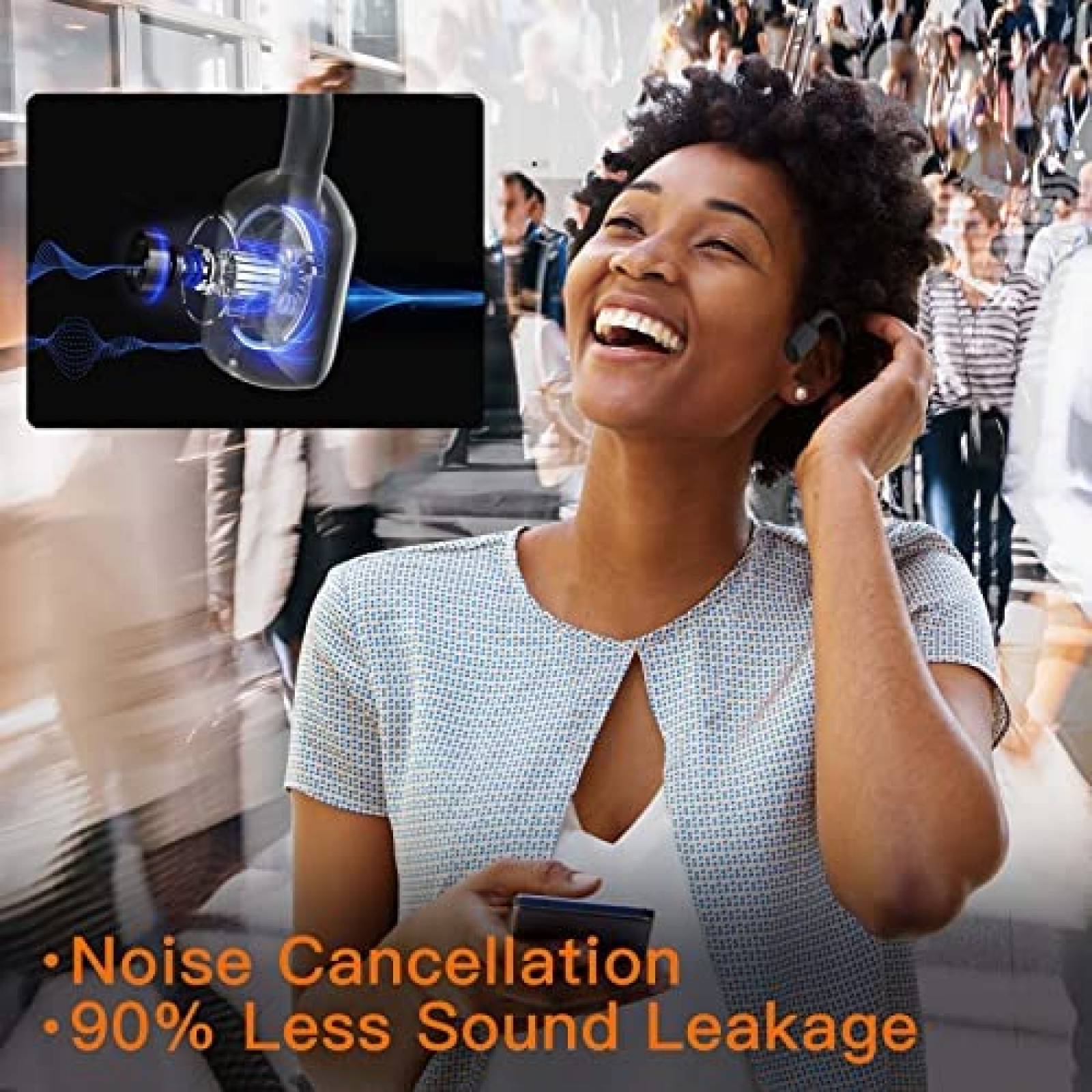 Audifonos Inalambricos mojawa Cancelacion de Sonido -Gris