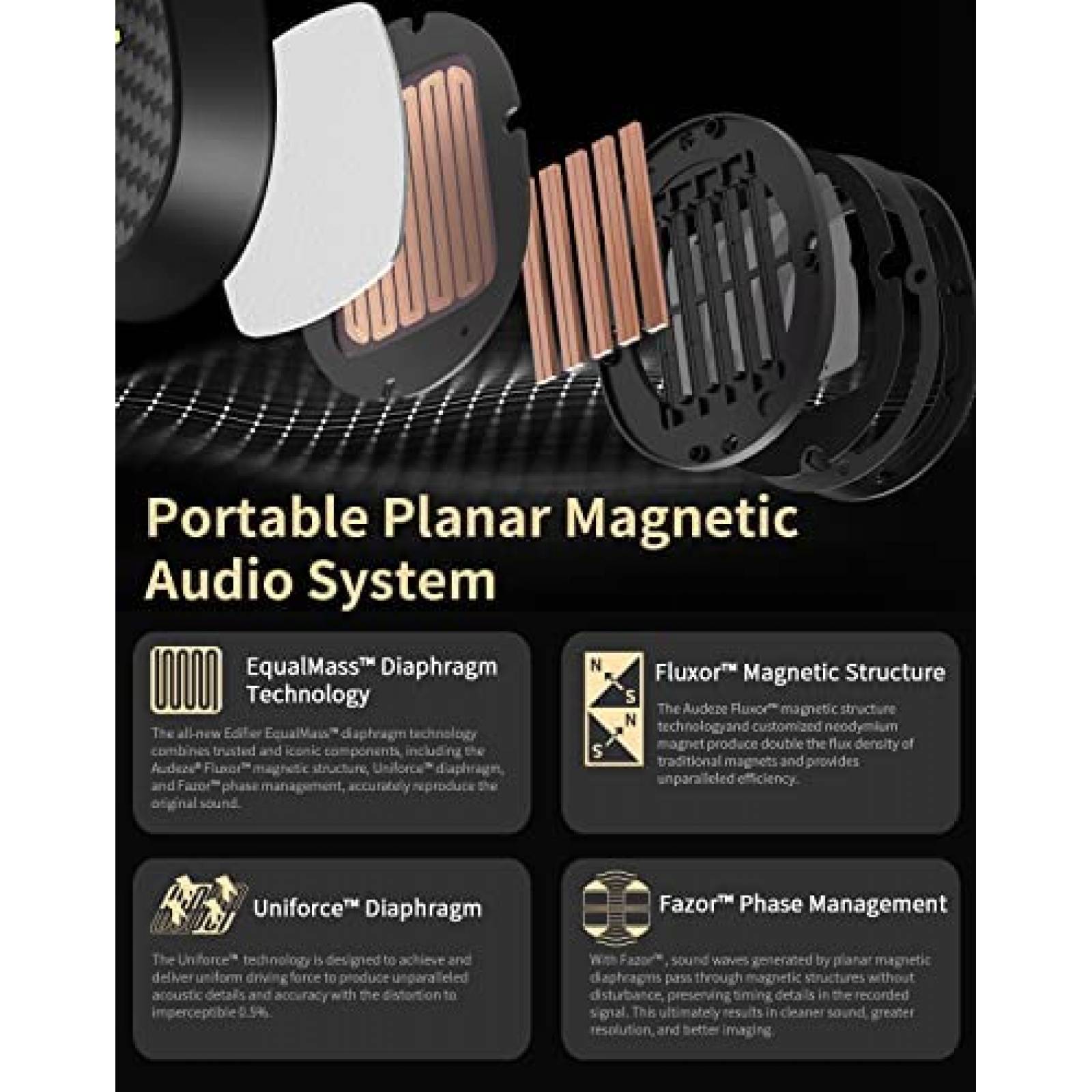 Audifonos Inalambricos Edifier Cancelacion de Sonido -Negro