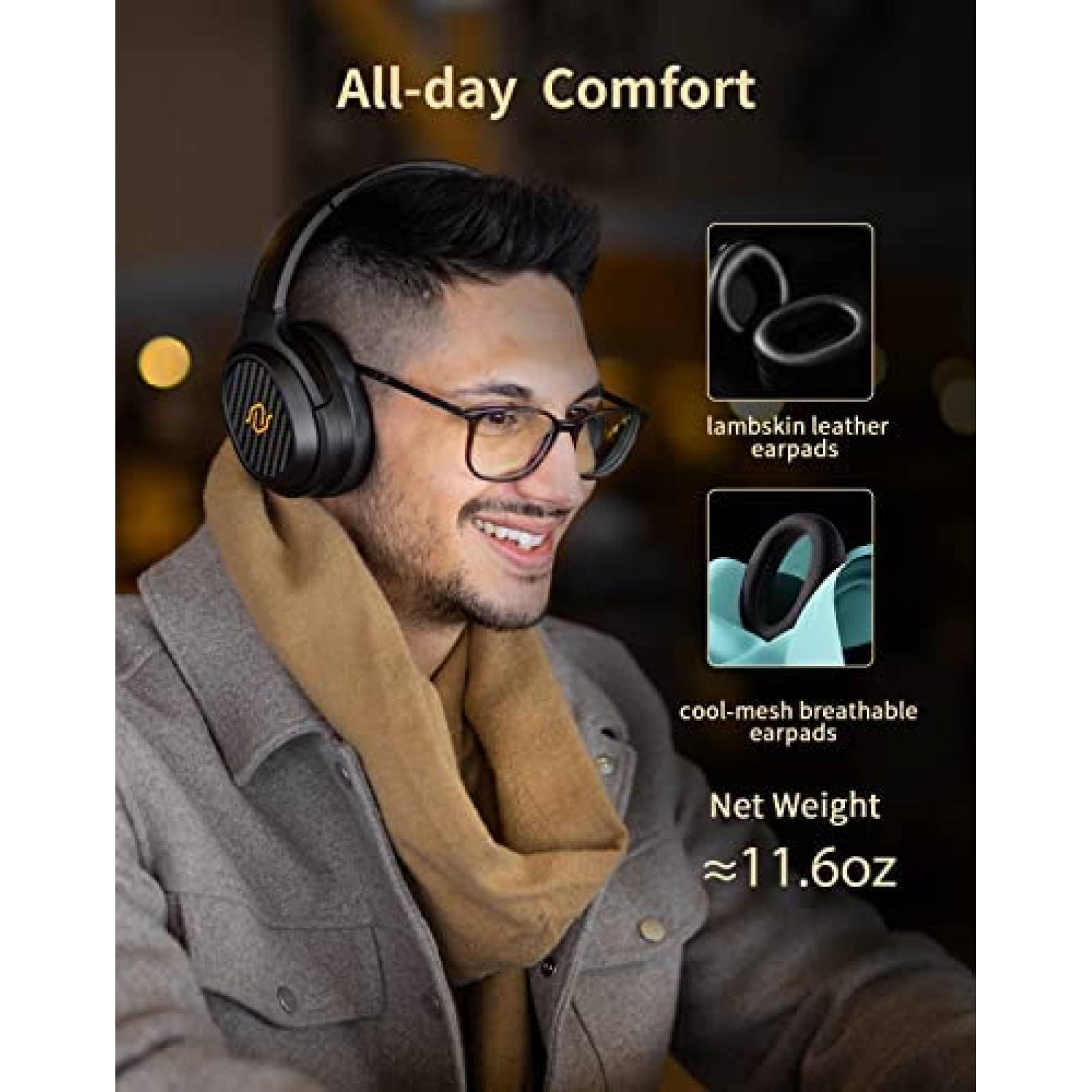 Audifonos Inalambricos Edifier Cancelacion de Sonido -Negro