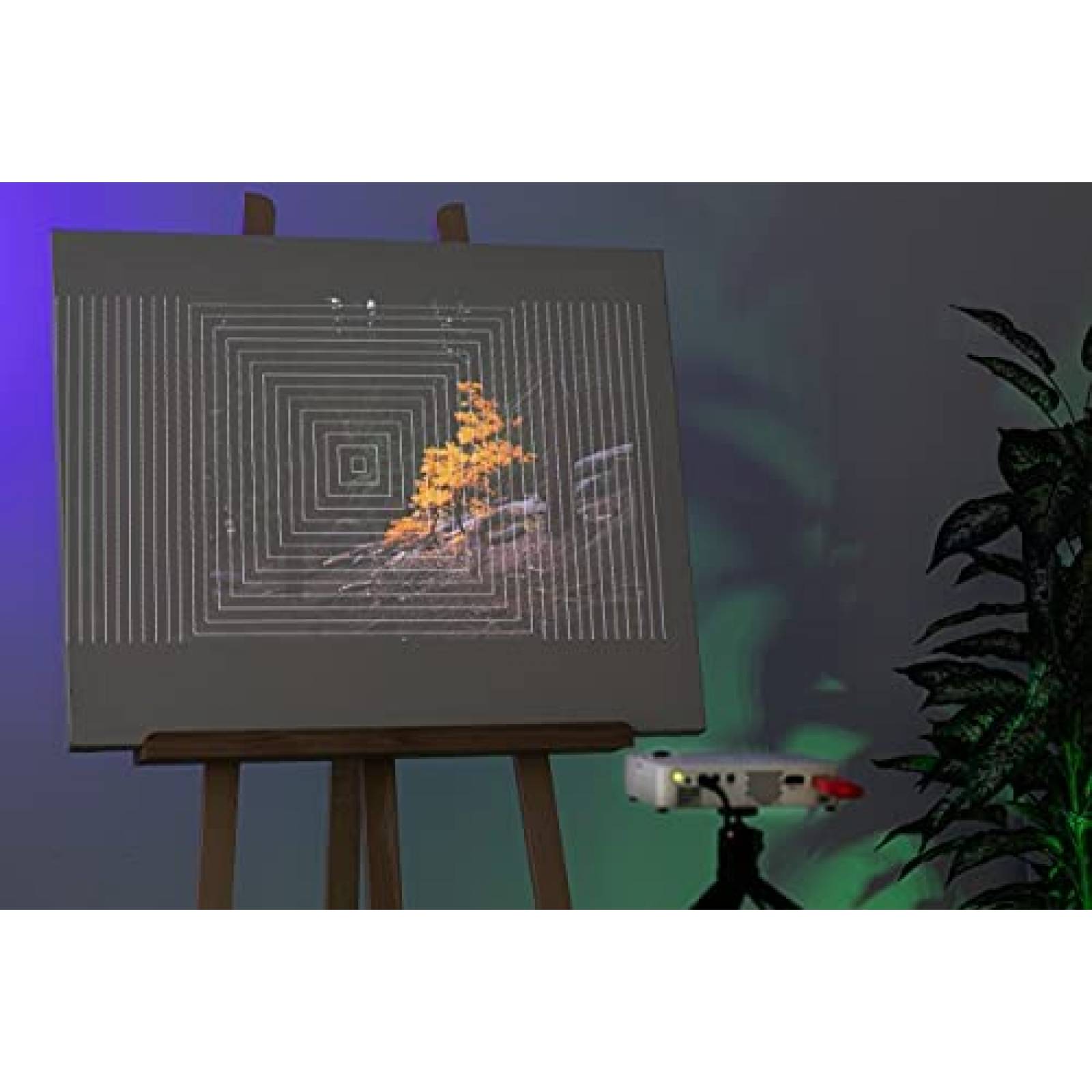 Proyector Artograph Flare 450 HDMI Control Remoto -Blanco