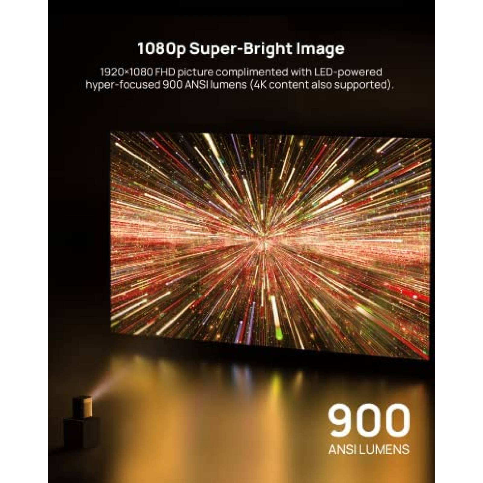 Proyector Portatil XGIMI 1080P 900 Lumenes con Altavoces