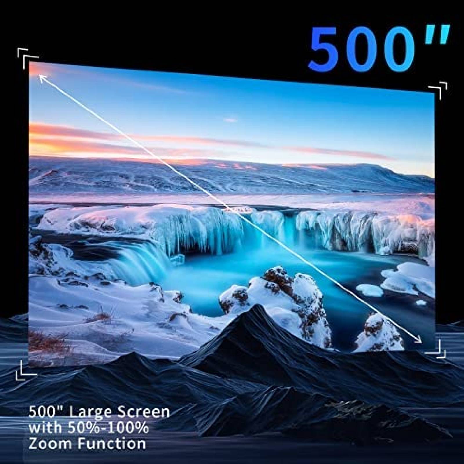 Proyector De Video XNOOGO Portable 1080P Bluetooth -Blanco