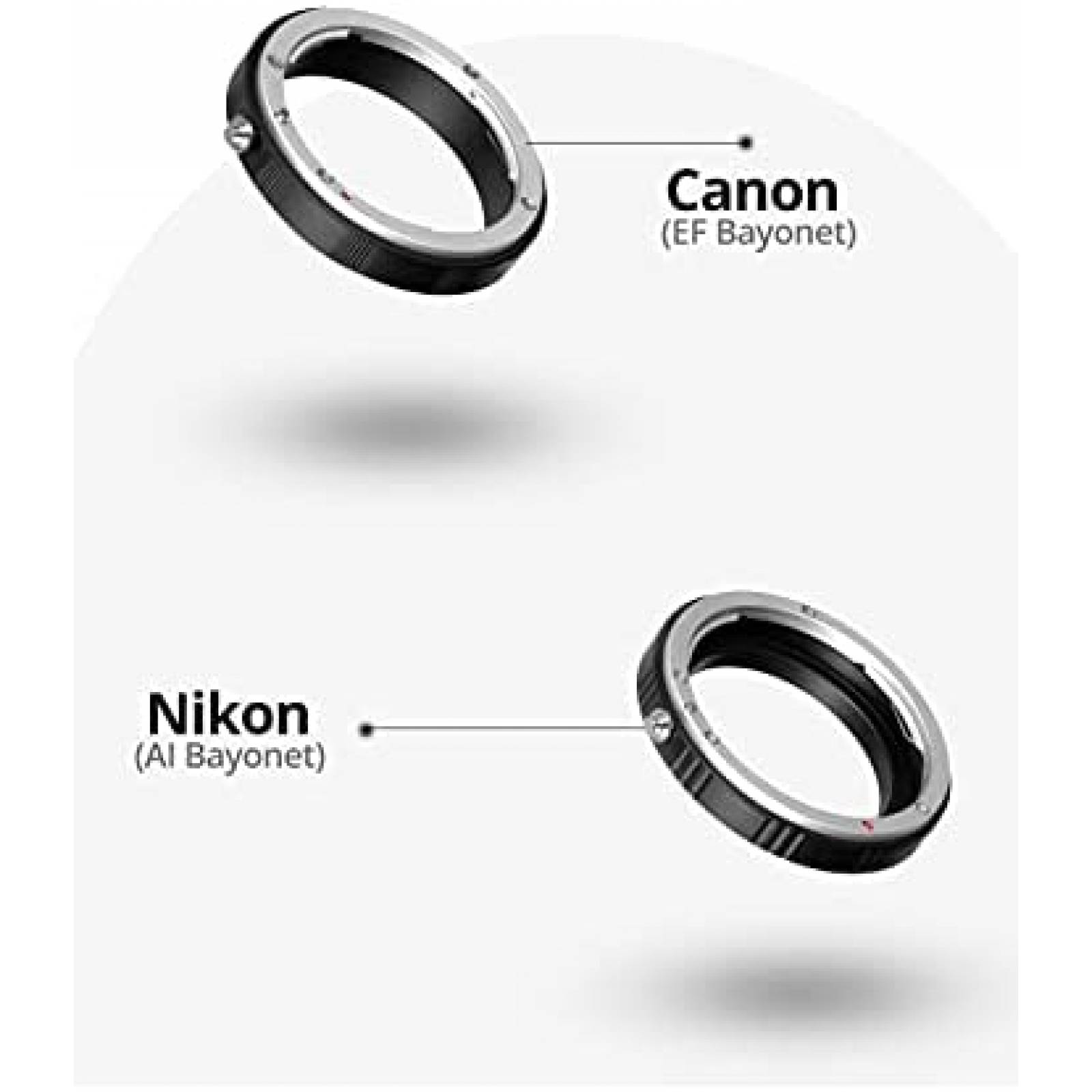 Adaptador de Lente AMBITFUL AL-16 PRO Nikon AI -Negro