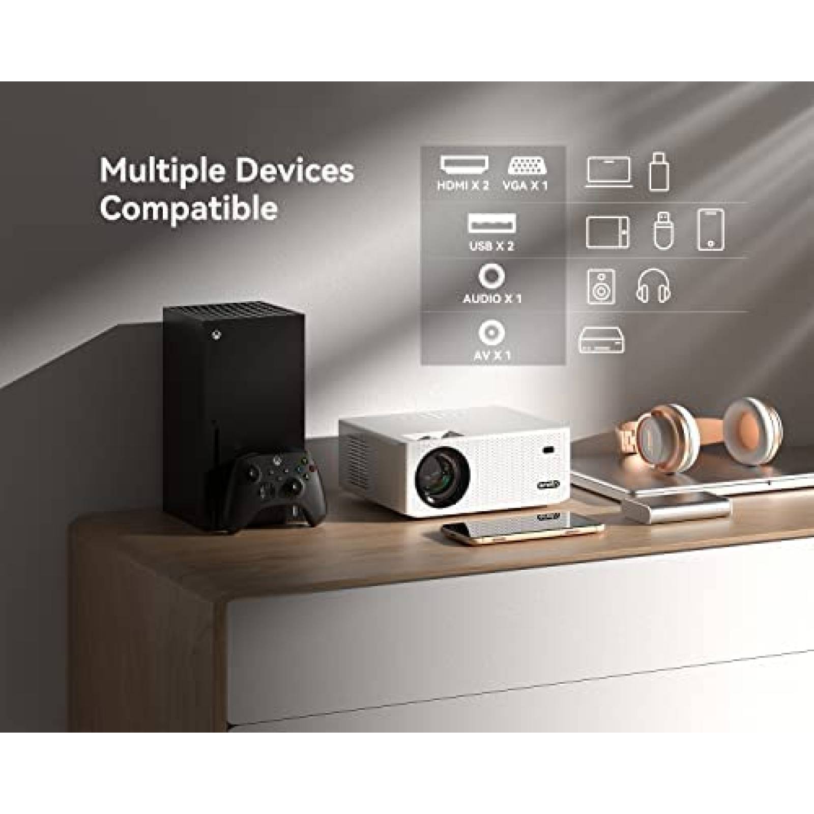 Proyector Emotn O1 400 ANSI Lumenes 1080p 4K 300'' -Blanco