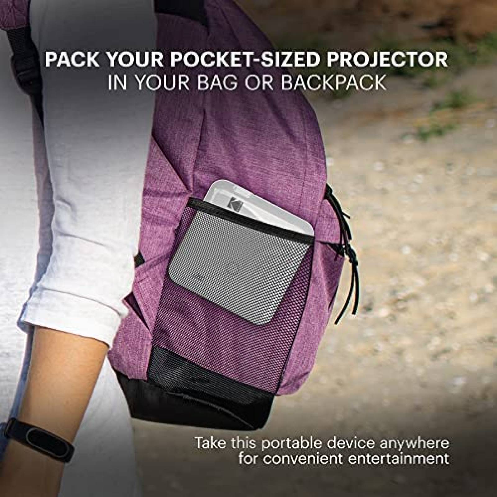 Proyector Portatil KODAK Luman 400 200 ANSI Lumenes -Blanco