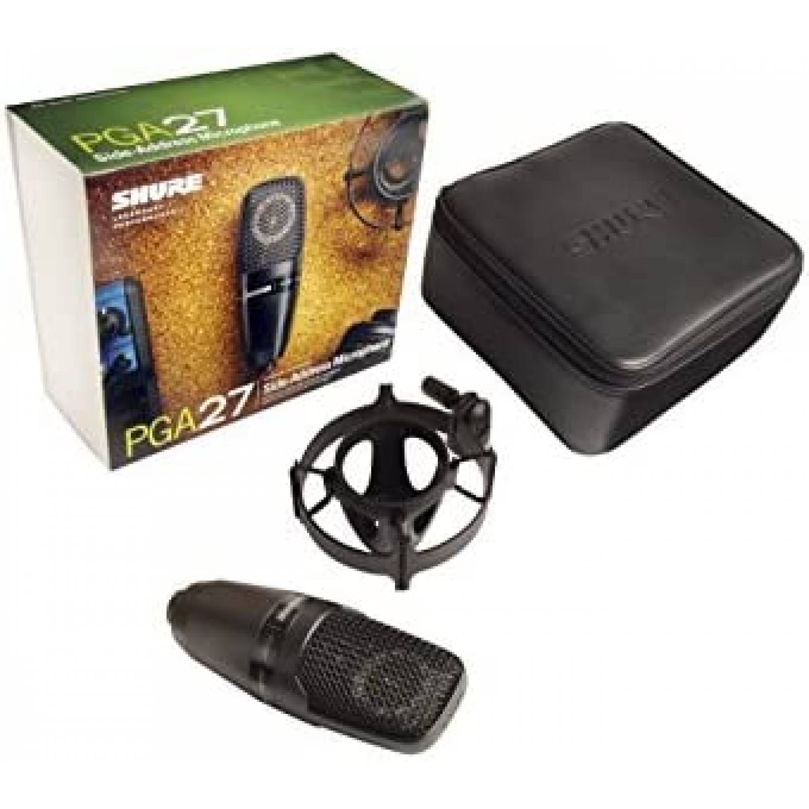Microfono Condensandor Shure PGA27 sin Cable con Estuche