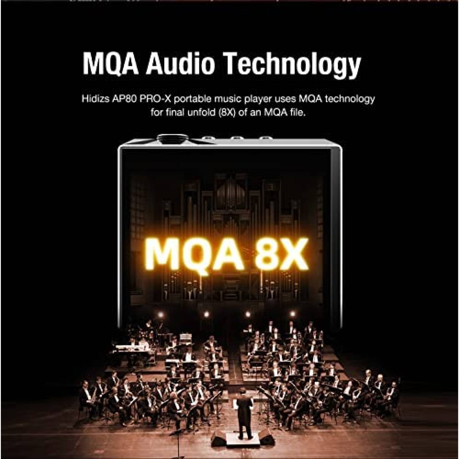 Reproductor Musica MQA Hidizs AP80 PRO-X Bluetooth 16GB Neg