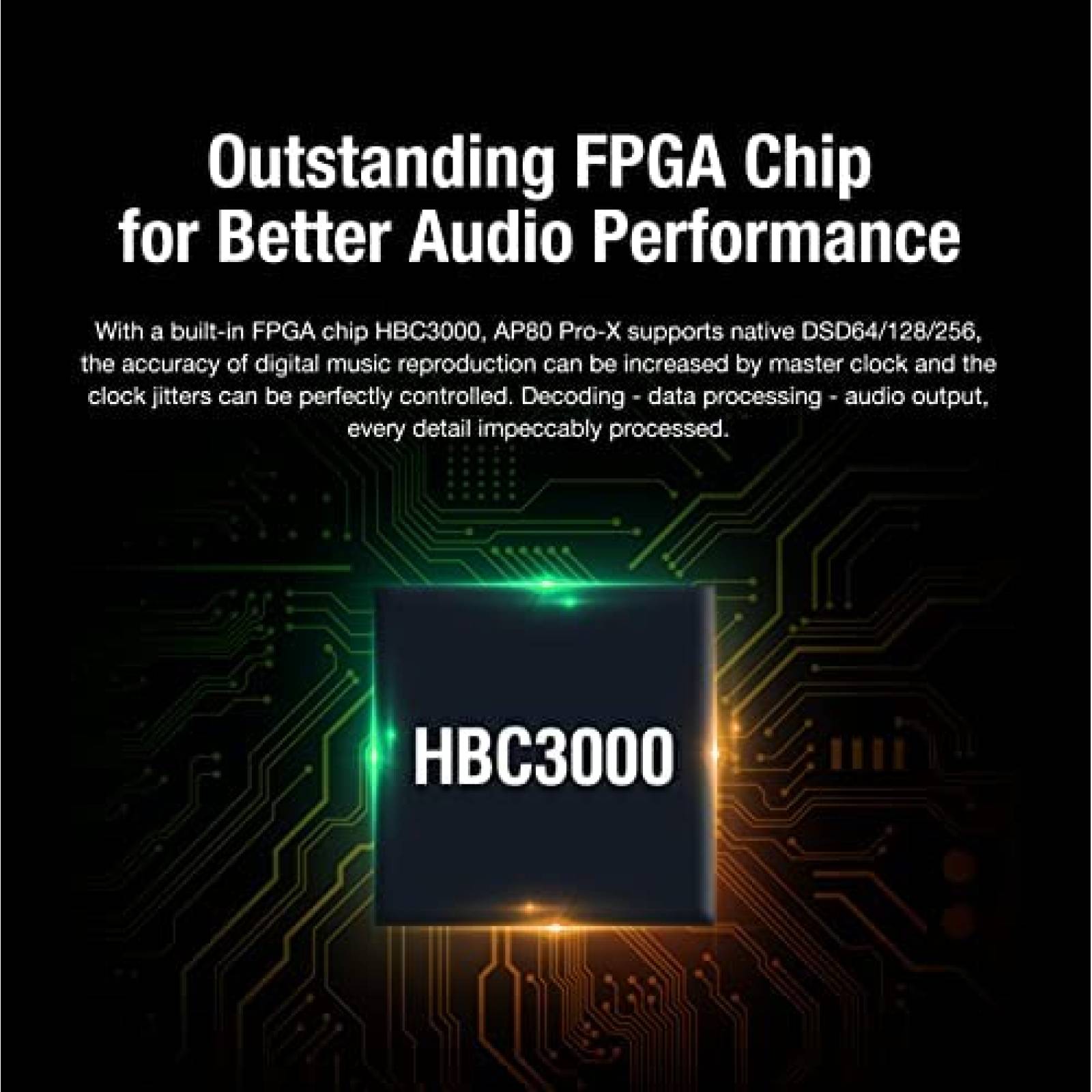 Reproductor Musica MQA Hidizs AP80 PRO-X Bluetooth 16GB Neg