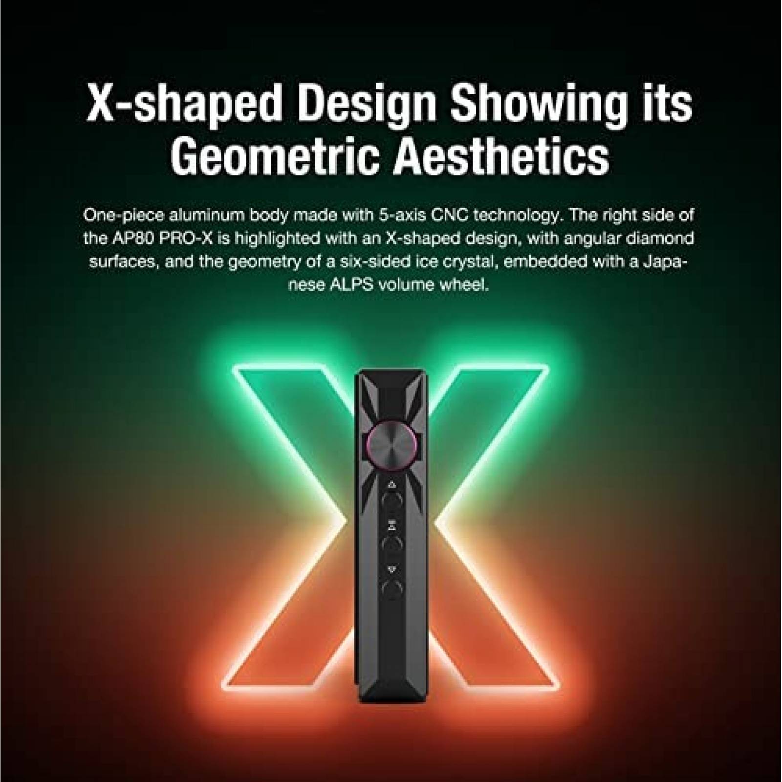 Reproductor Musica MQA Hidizs AP80 PRO-X Bluetooth 16GB Neg