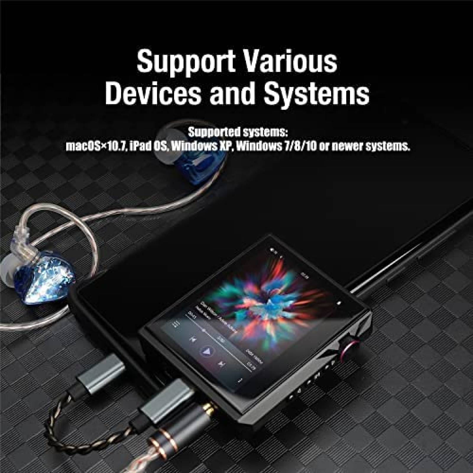 Reproductor Musica MQA Hidizs AP80 PRO-X Bluetooth 16GB Neg