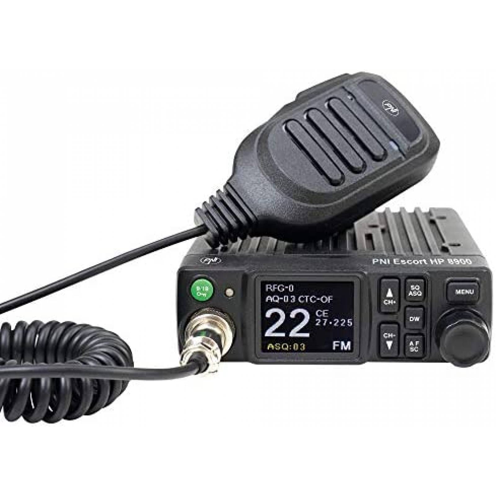 Sistema de Radio PNI Escort HP 8900 ASQ 12V/24V AM-FM -Negro