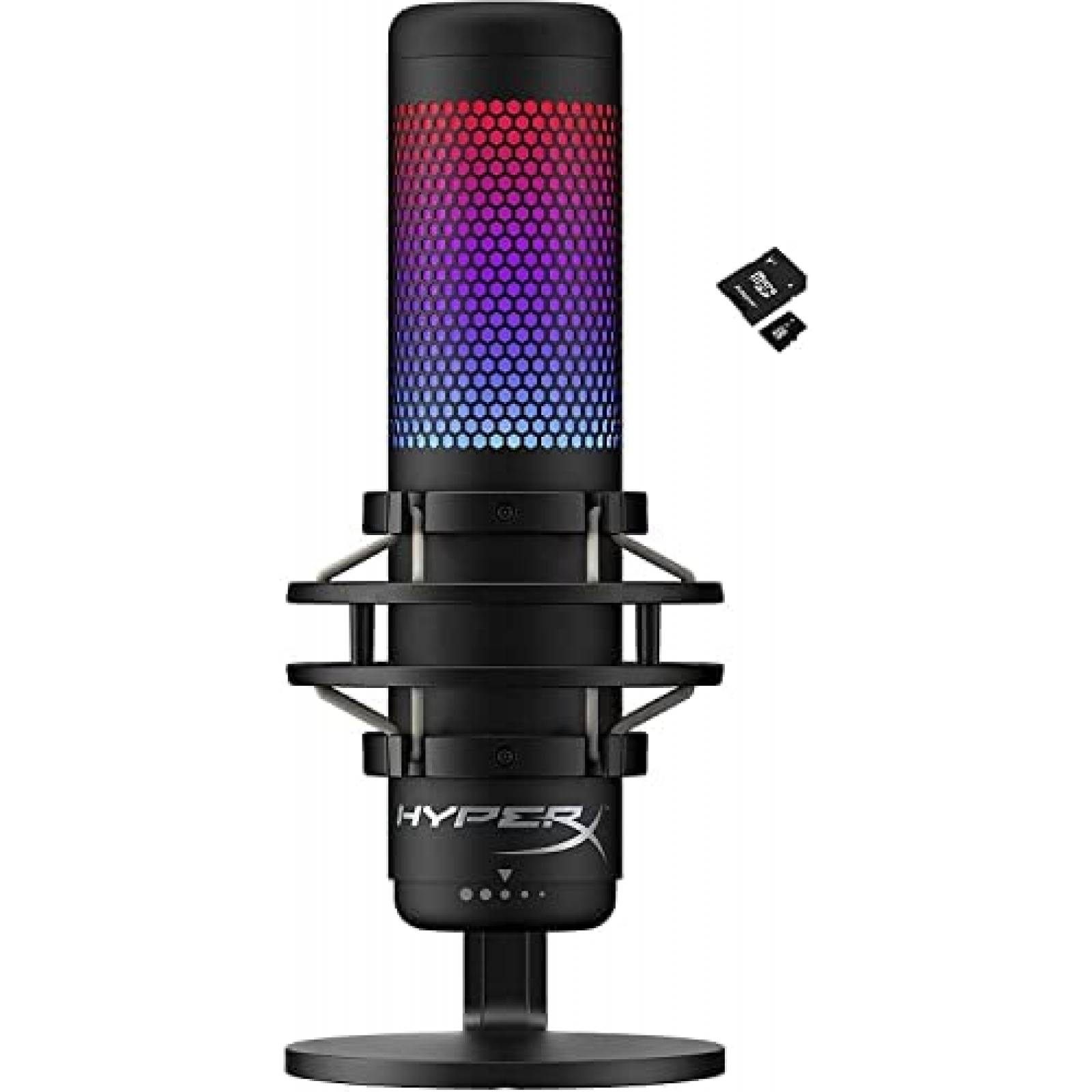 Microfono HyperX QuadCast S de Condensador USB RGB -Negro