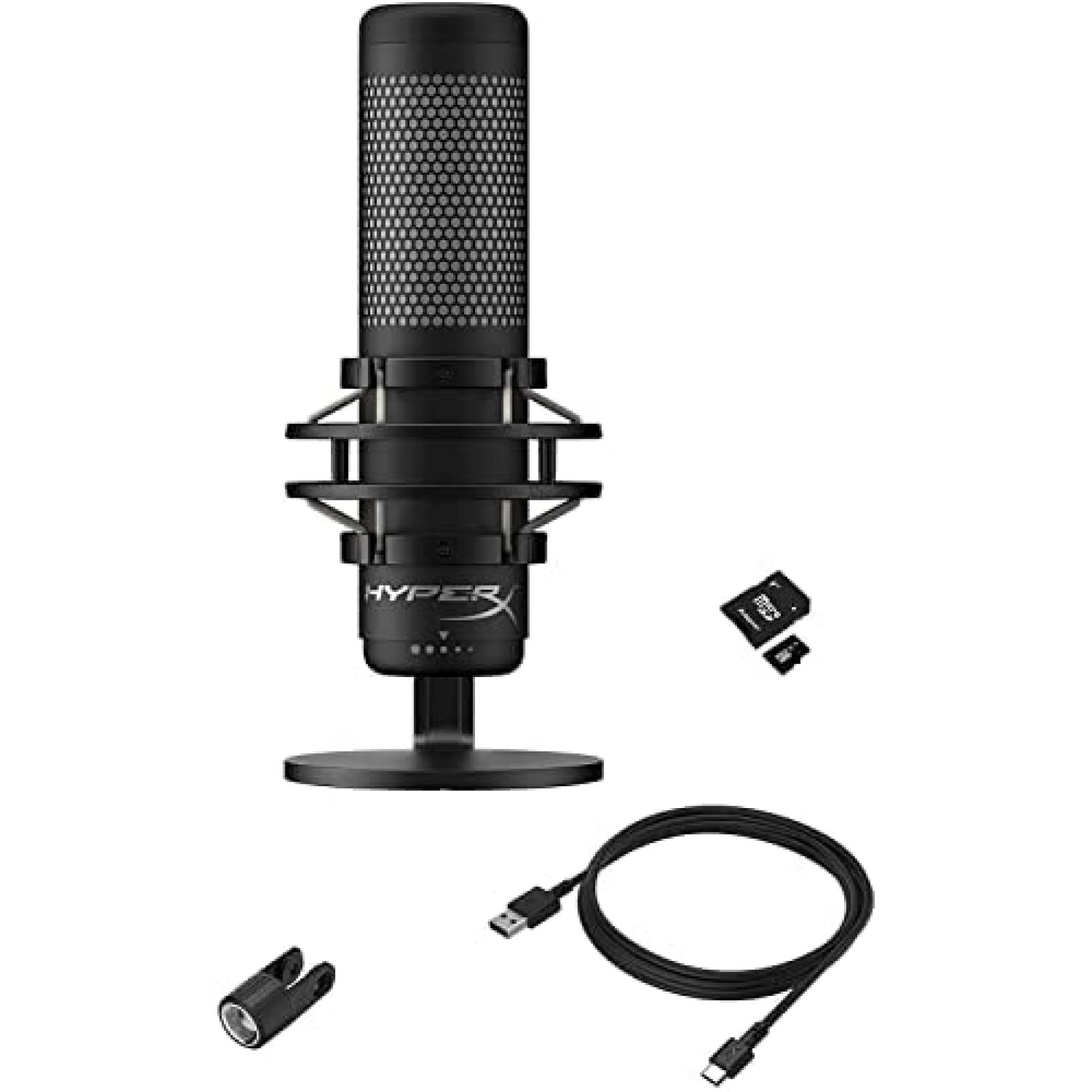 Microfono HyperX QuadCast S de Condensador USB RGB -Negro