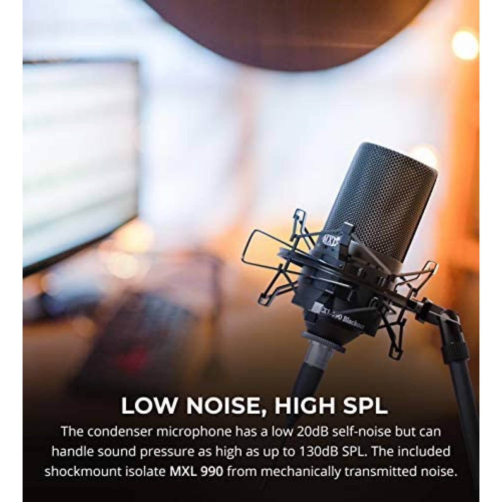 Microfono Condensandor MXL 990 Blackout para Vocalizacion