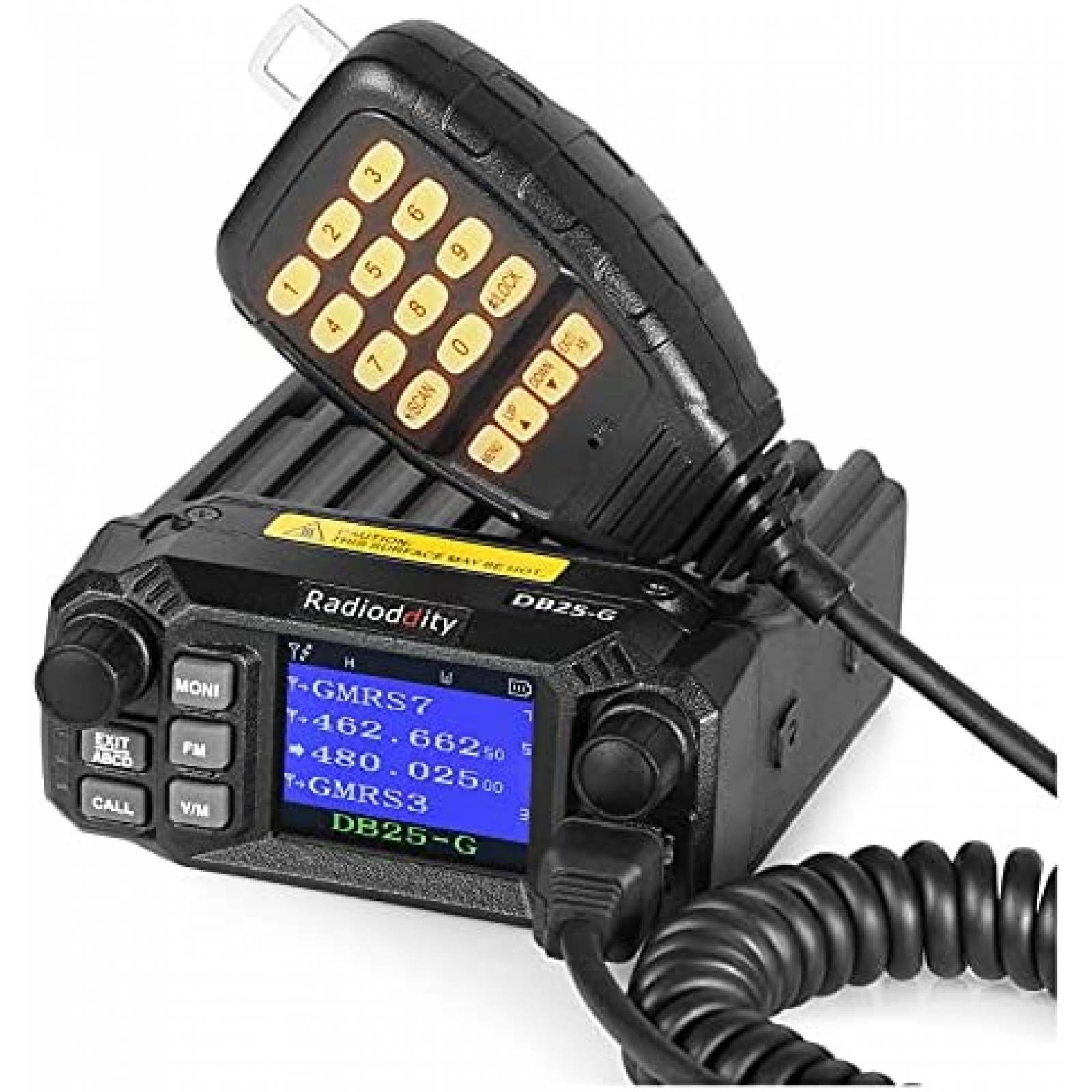 Radio Radioddity DB25-G 2 Vias GMRS 25W Receptor de Escaneo