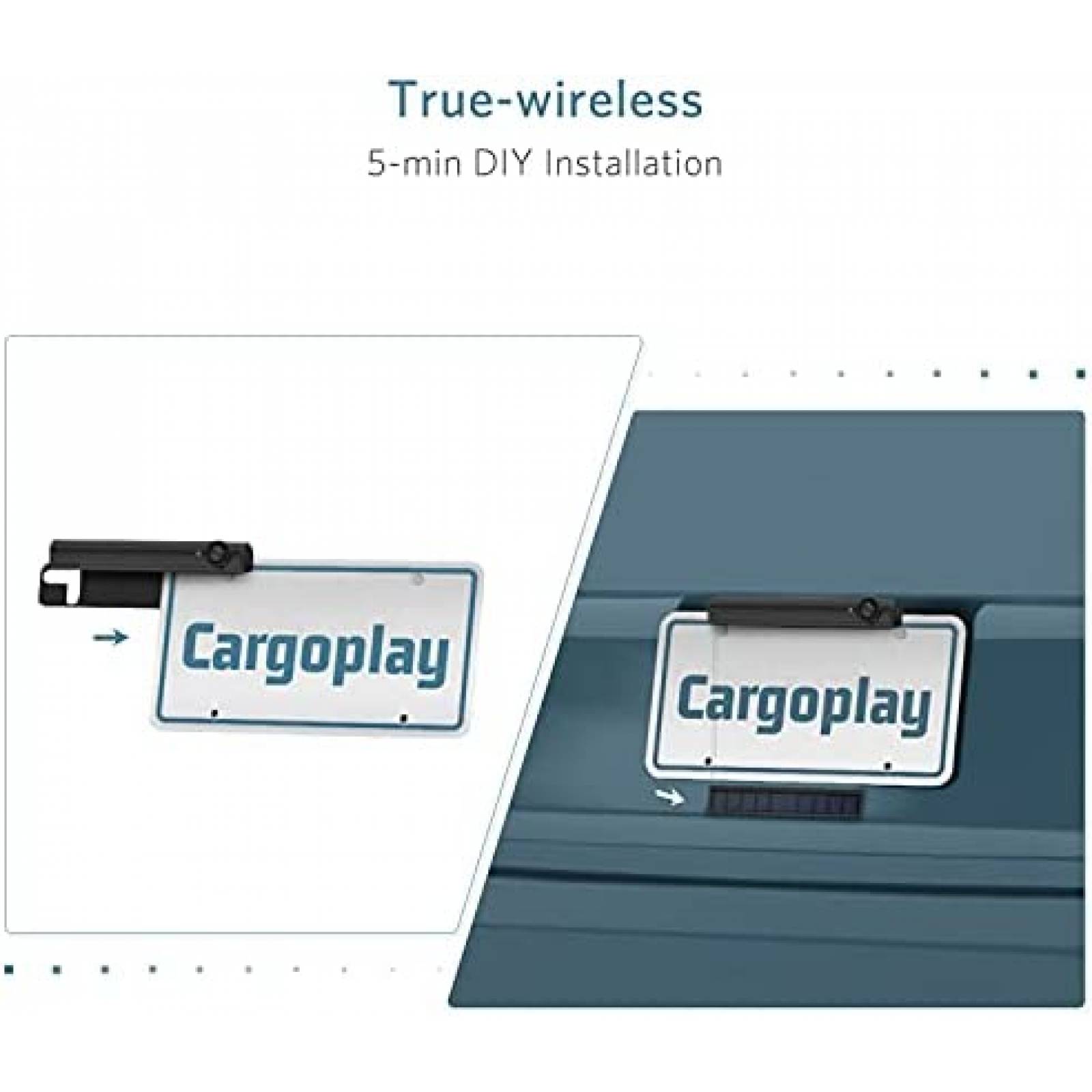 Camara de Reversa Cargoplay Para Camioneta HD 1080p Monitor