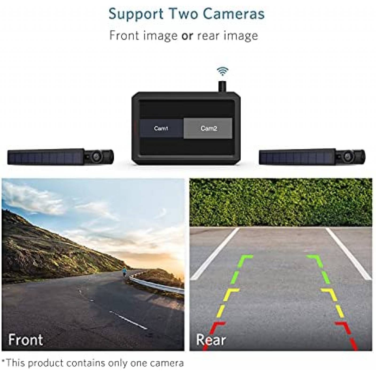 Camara de Reversa Cargoplay Para Camioneta HD 1080p Monitor