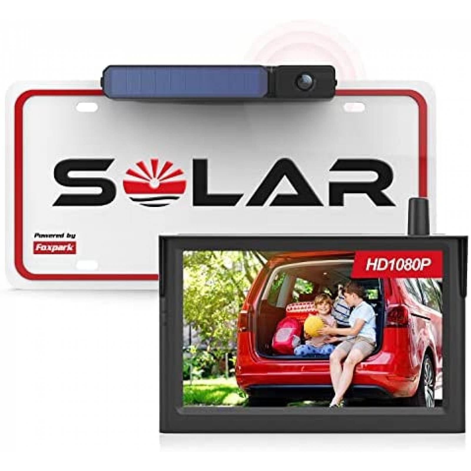 Camara Para Auto Foxpark Solar Inalambrica 1080P -Negro