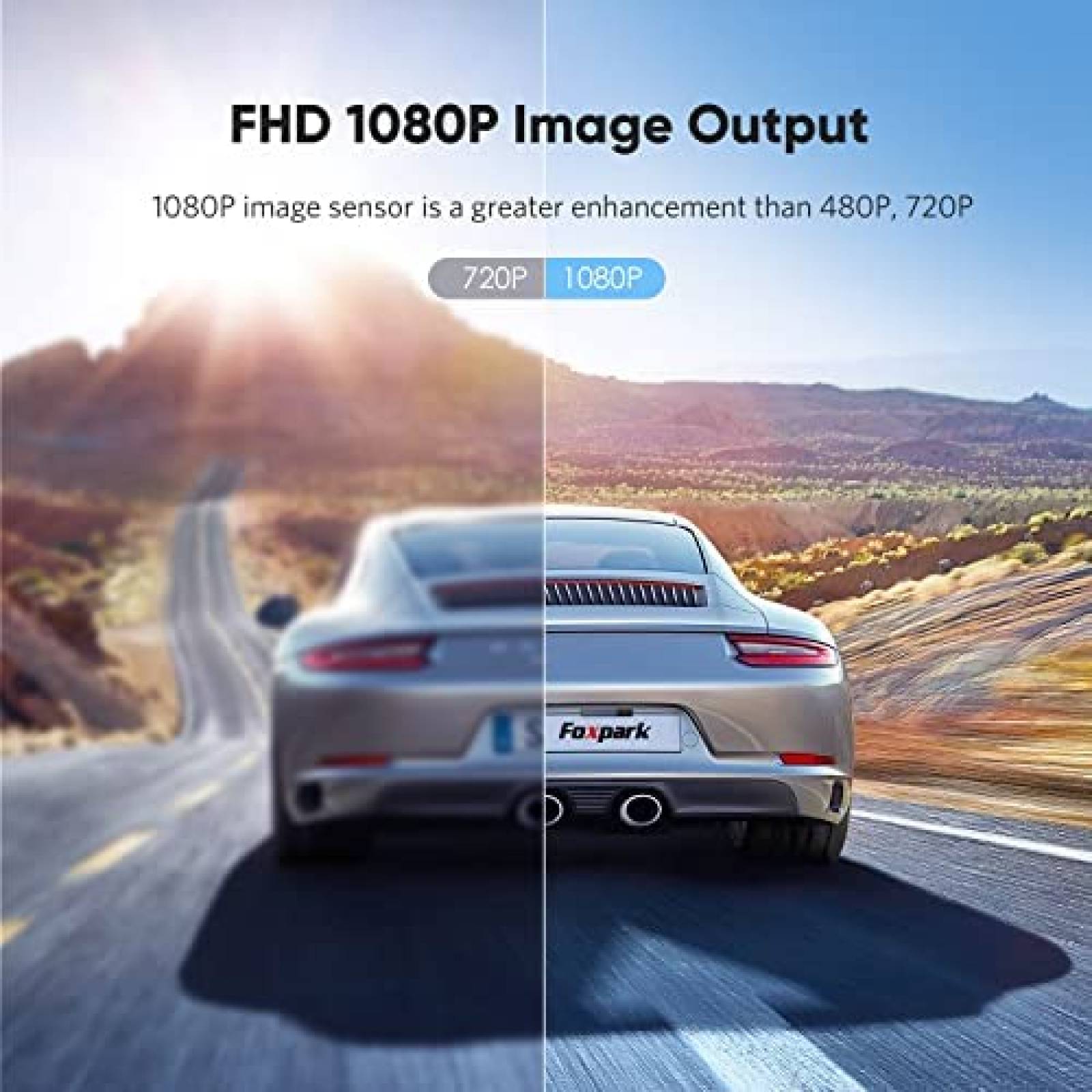 Camara Para Auto Foxpark Solar Inalambrica 1080P -Negro