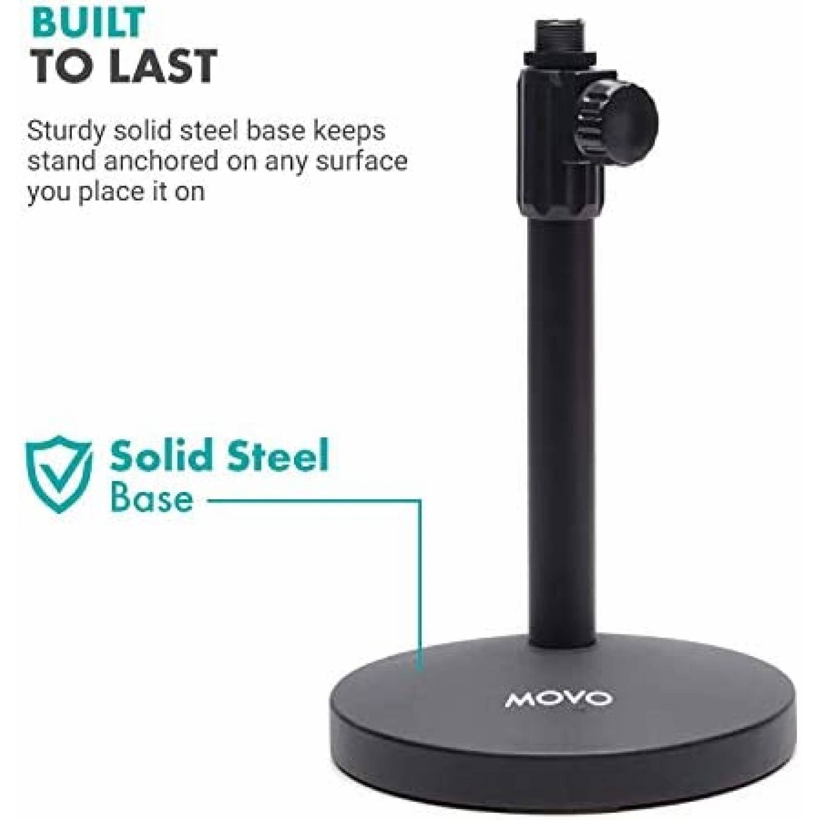 Microfono Condensandor MOVO VSM-7 Dinamico Filtro POP -Negro