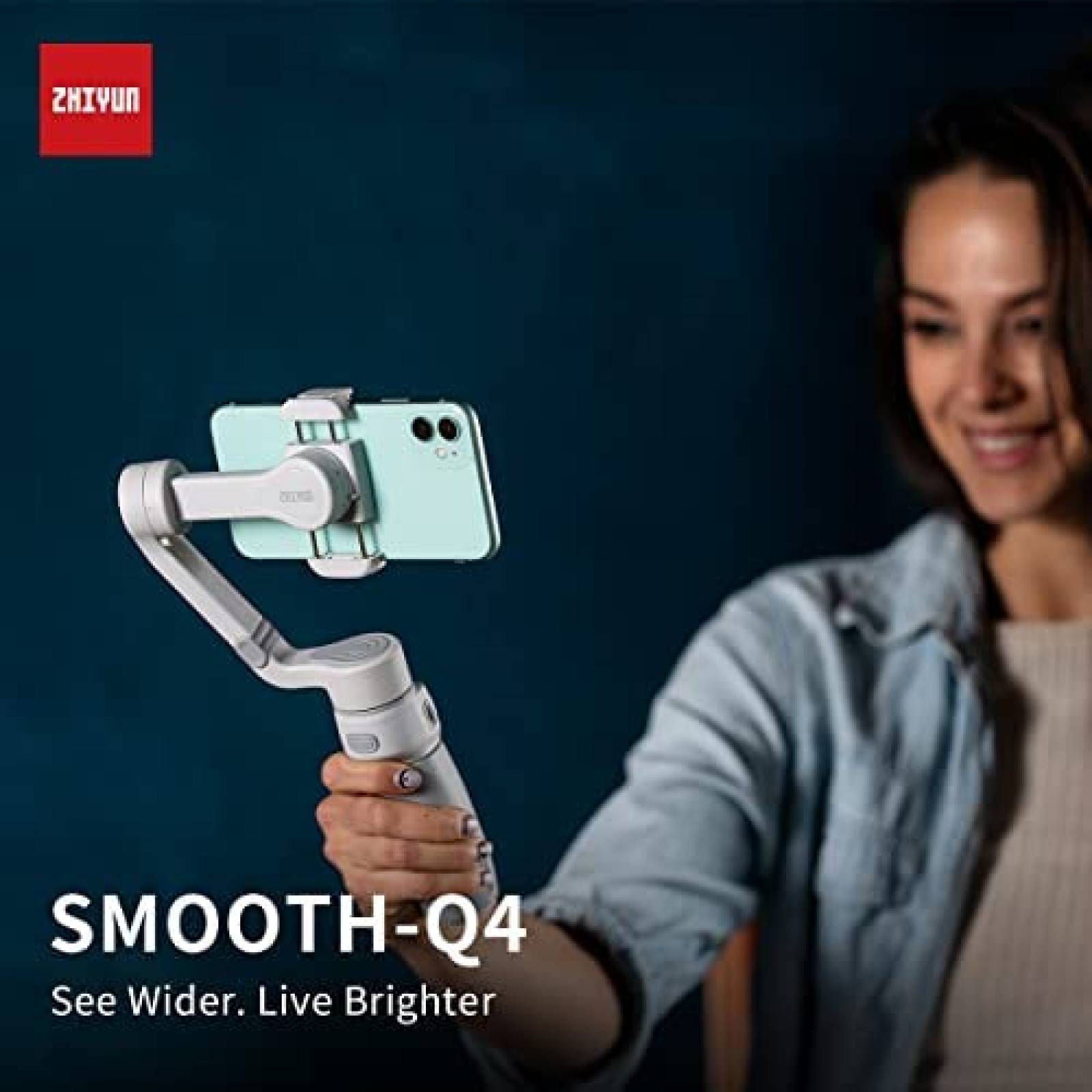 Estabilizador Celular Zhiyun Smooth Q4 c/Accesorios -Negro