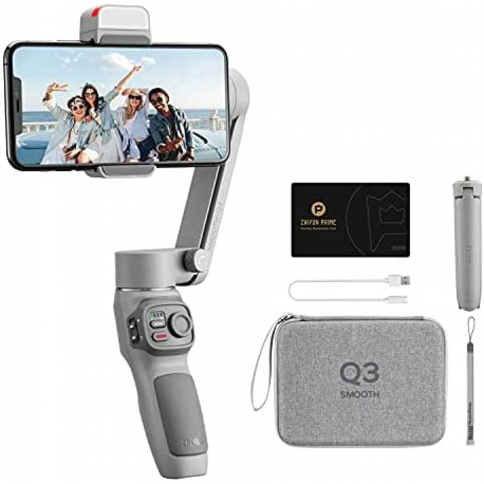 Estabilizador Celular Zhiyun Smooth Q3 c/Accesorios -Negro