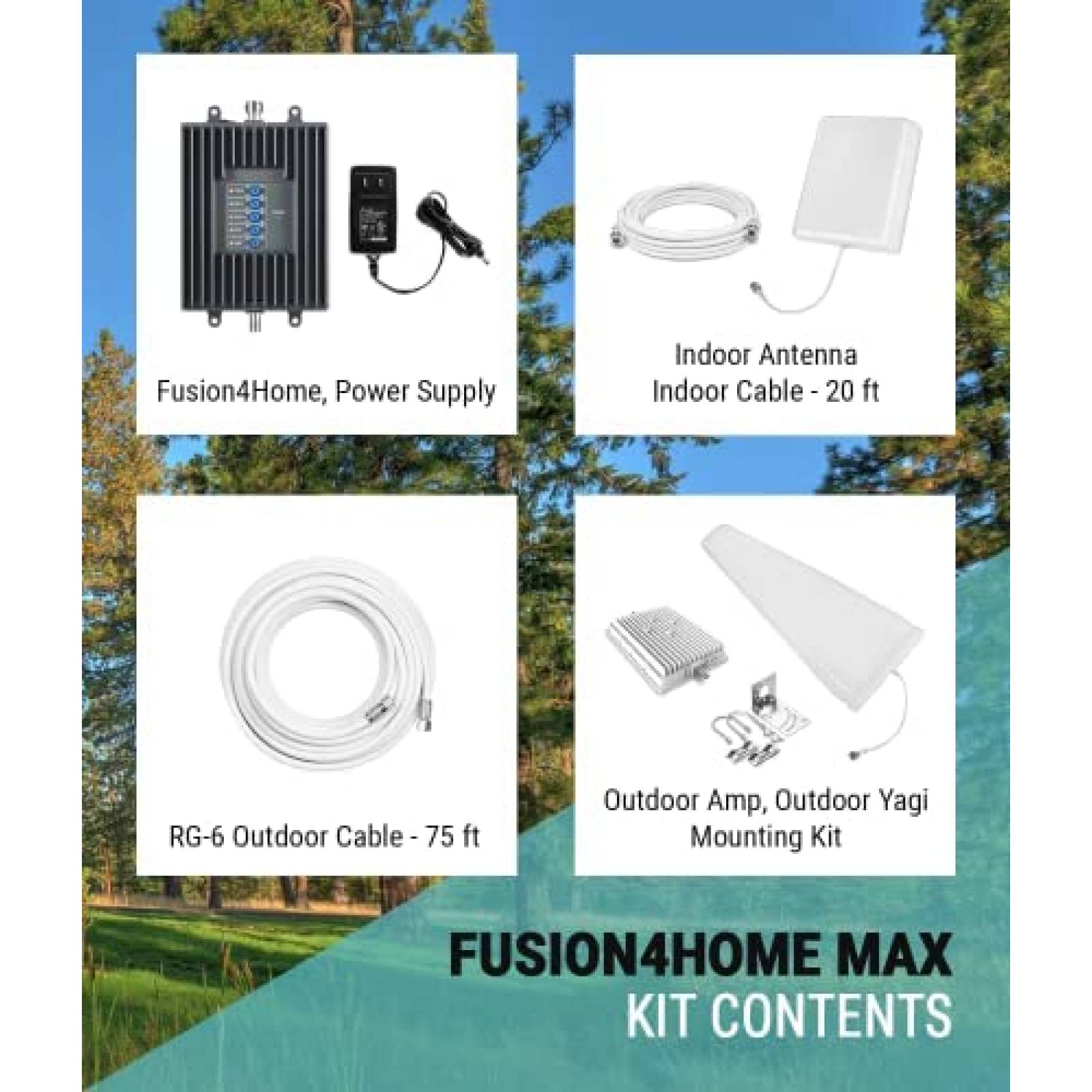 Ampliicador de Señal Surecall Fusion4Home p/Celular -Blanco