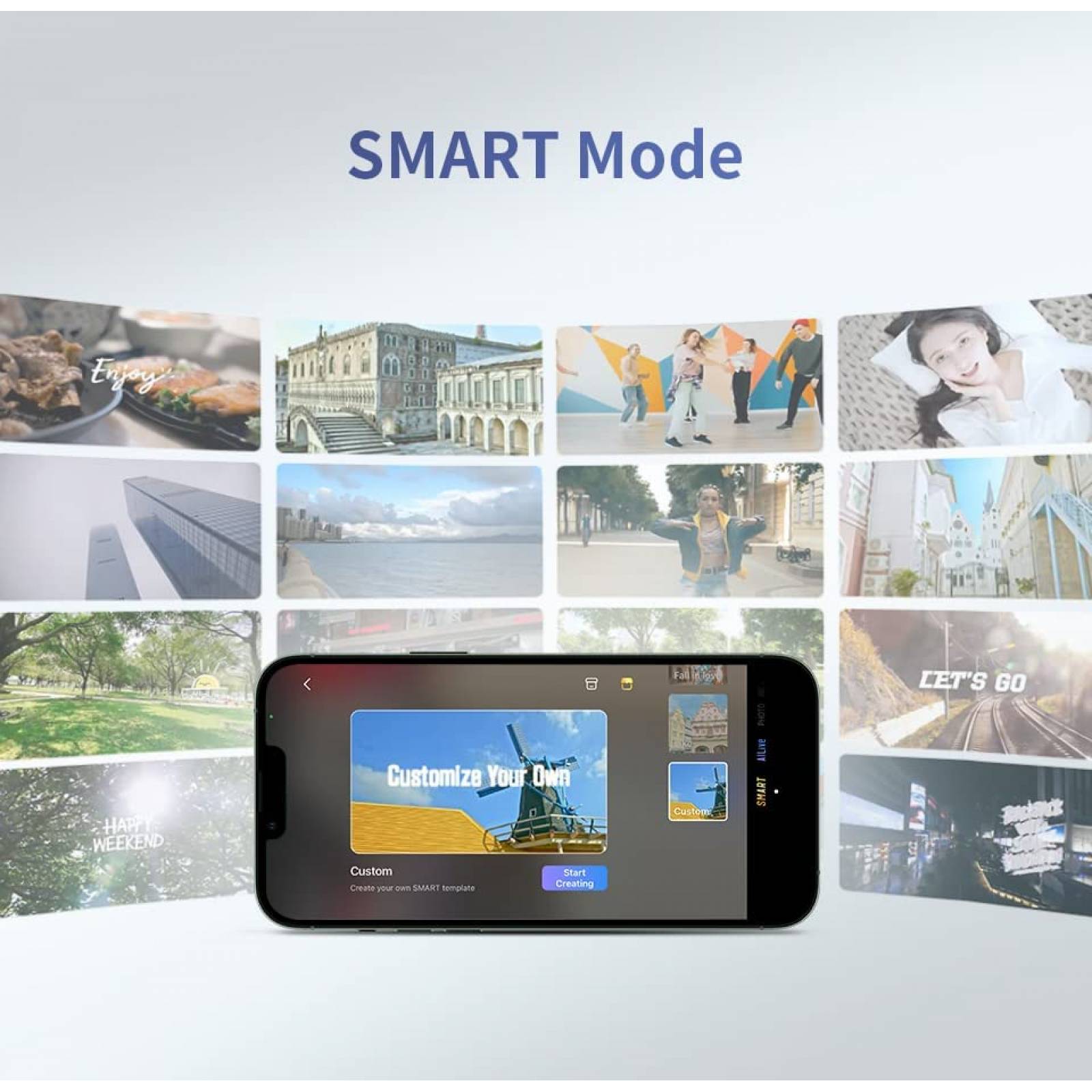 Estabilizador ZHIYUN Smooth Q4 Portatil y Plegable -Blanco