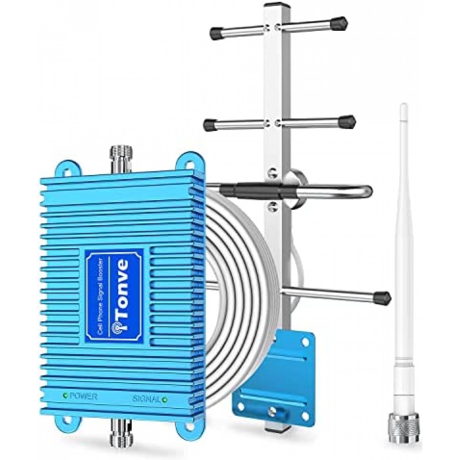 Ampliicador de Señal p/Celular Tonve 700MHz con Antena -Azul