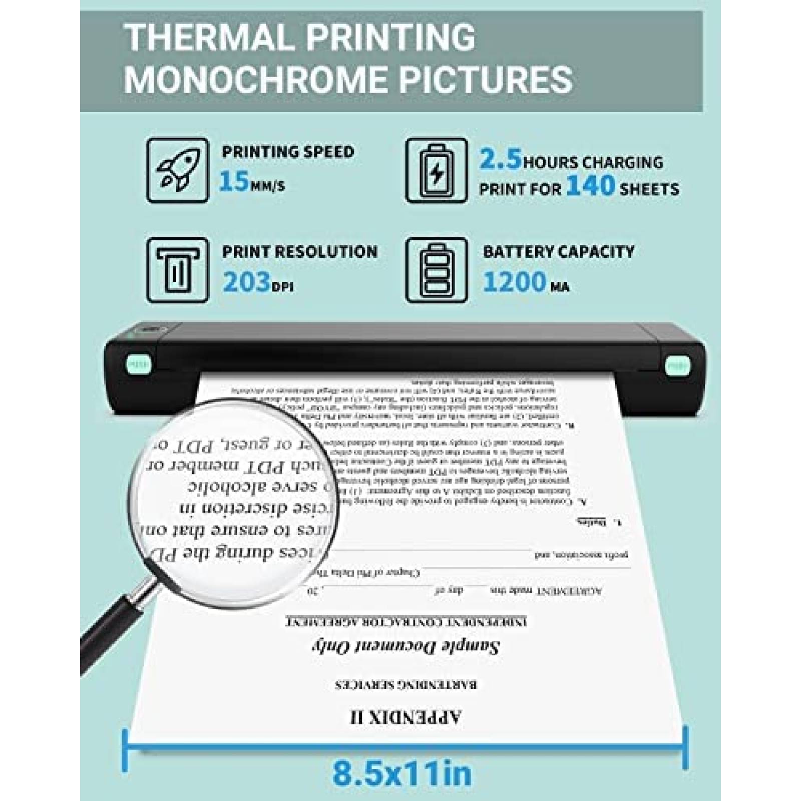Impresora termica de transferencia con bluetooth COLORWING