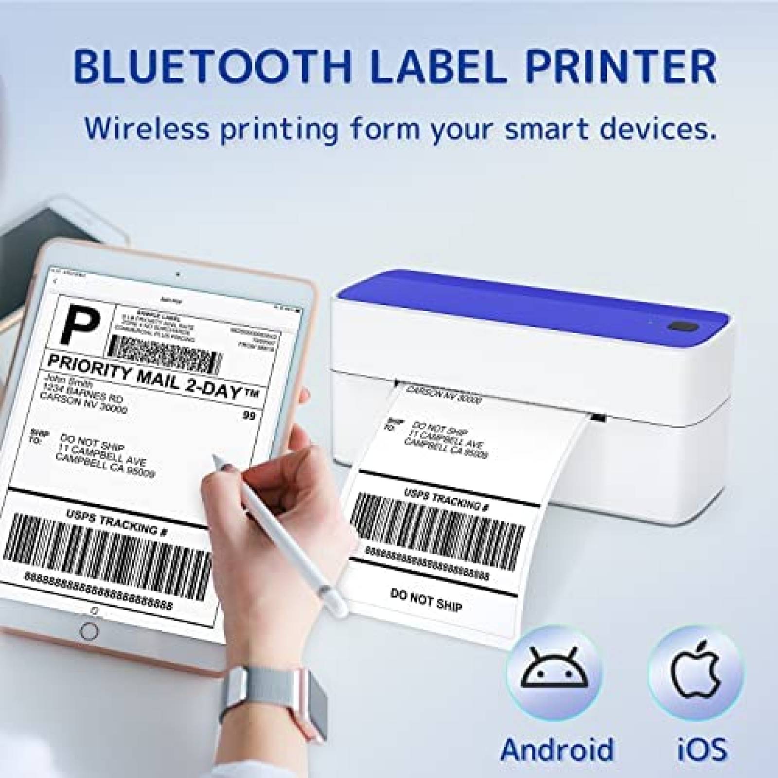 Impresora De Etiquetas Phomemo 4x6 Bluetooth -Blanco