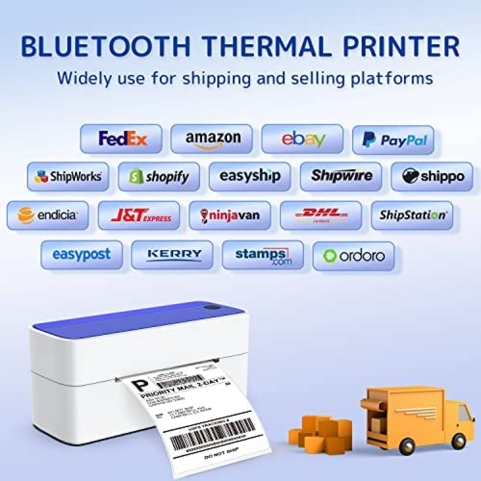 Impresora De Etiquetas Phomemo 4x6 Bluetooth -Blanco