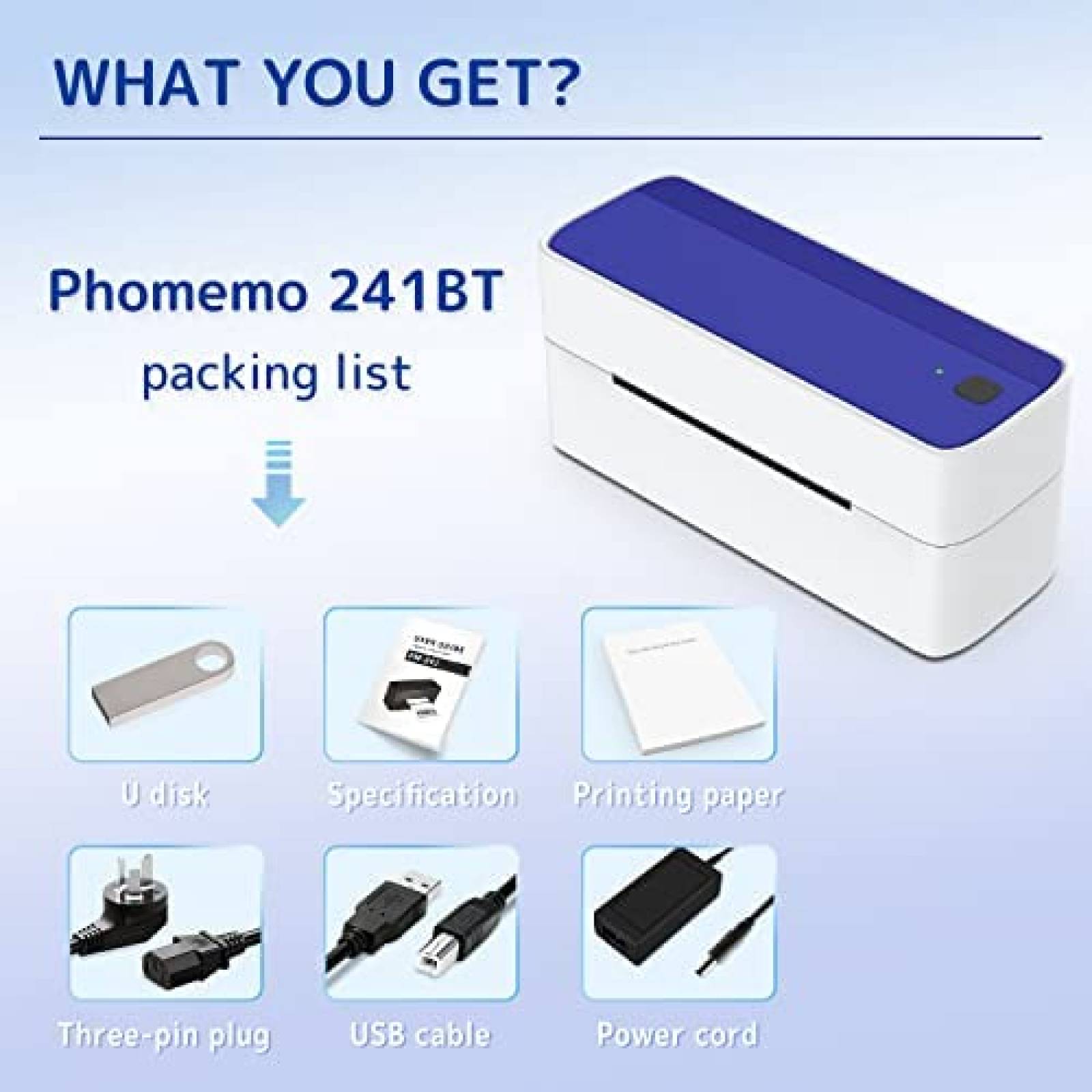Impresora De Etiquetas Phomemo 4x6 Bluetooth -Blanco