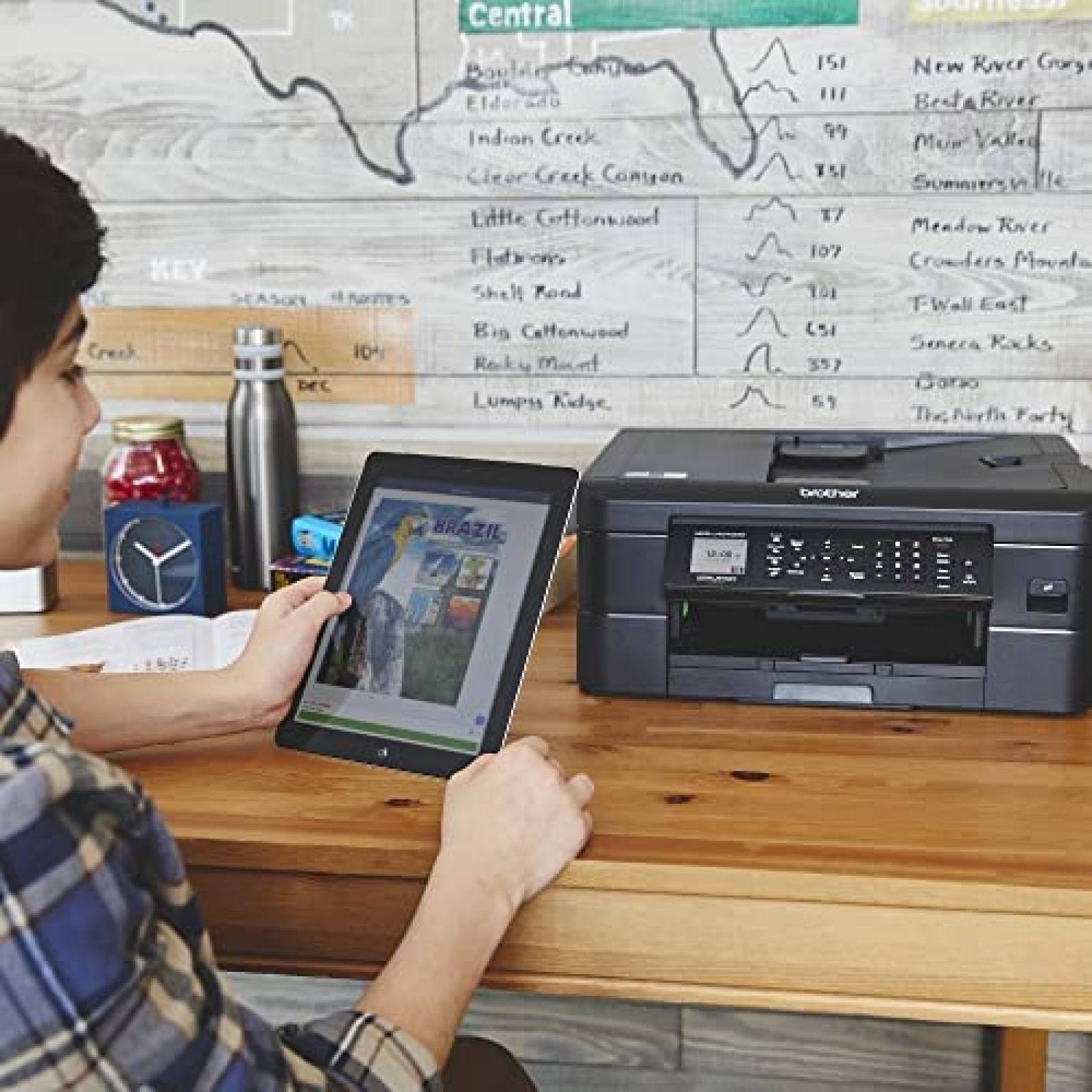 Impresora Multifuncional Brother MFC-J1010DW Tinta Color USB