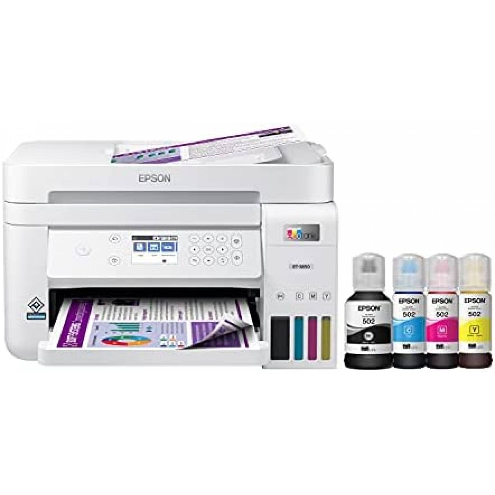 Impresora Multifuncional Epson EcoTank ET-3850 Tinta Color