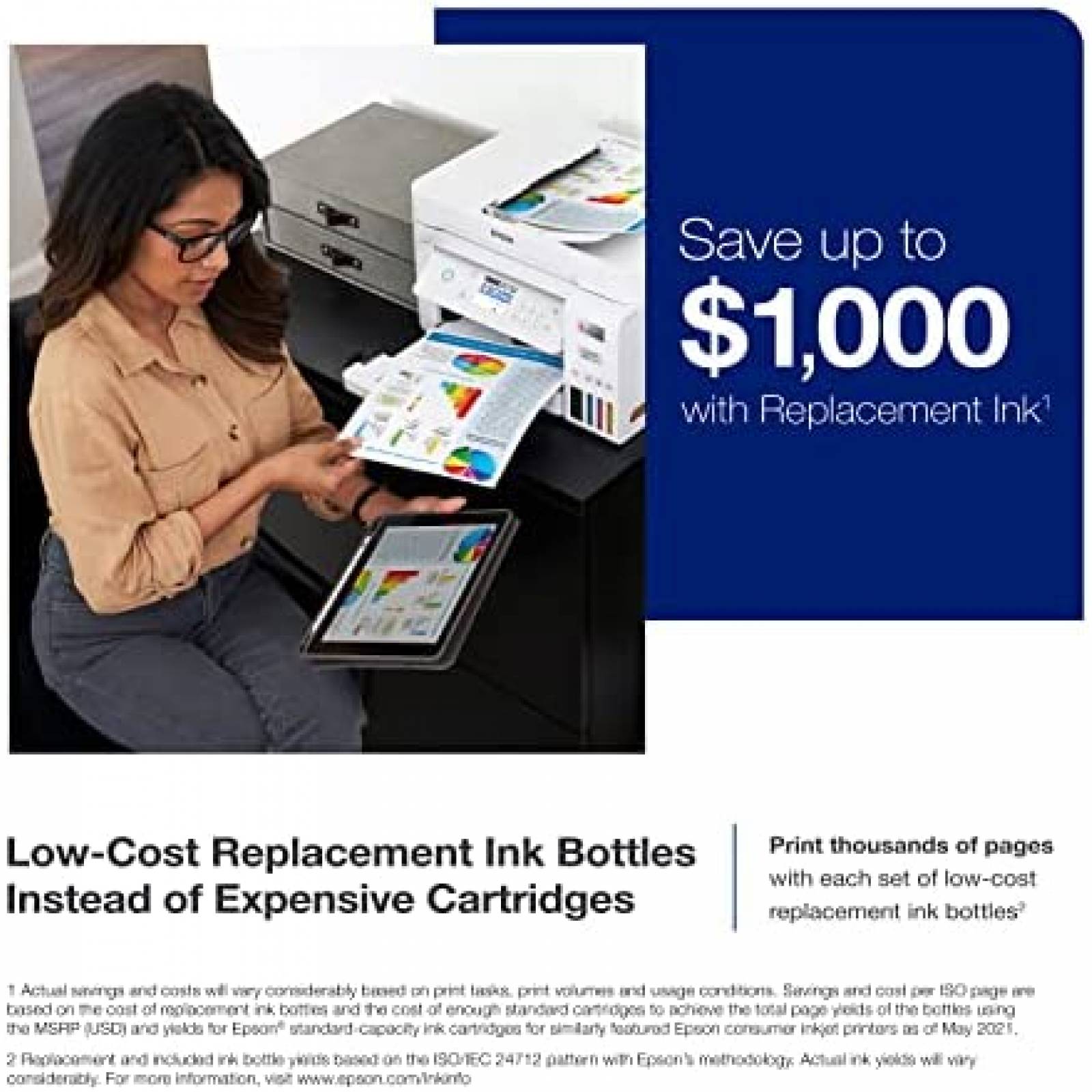 Impresora Multifuncional Epson EcoTank ET-3850 Tinta Color