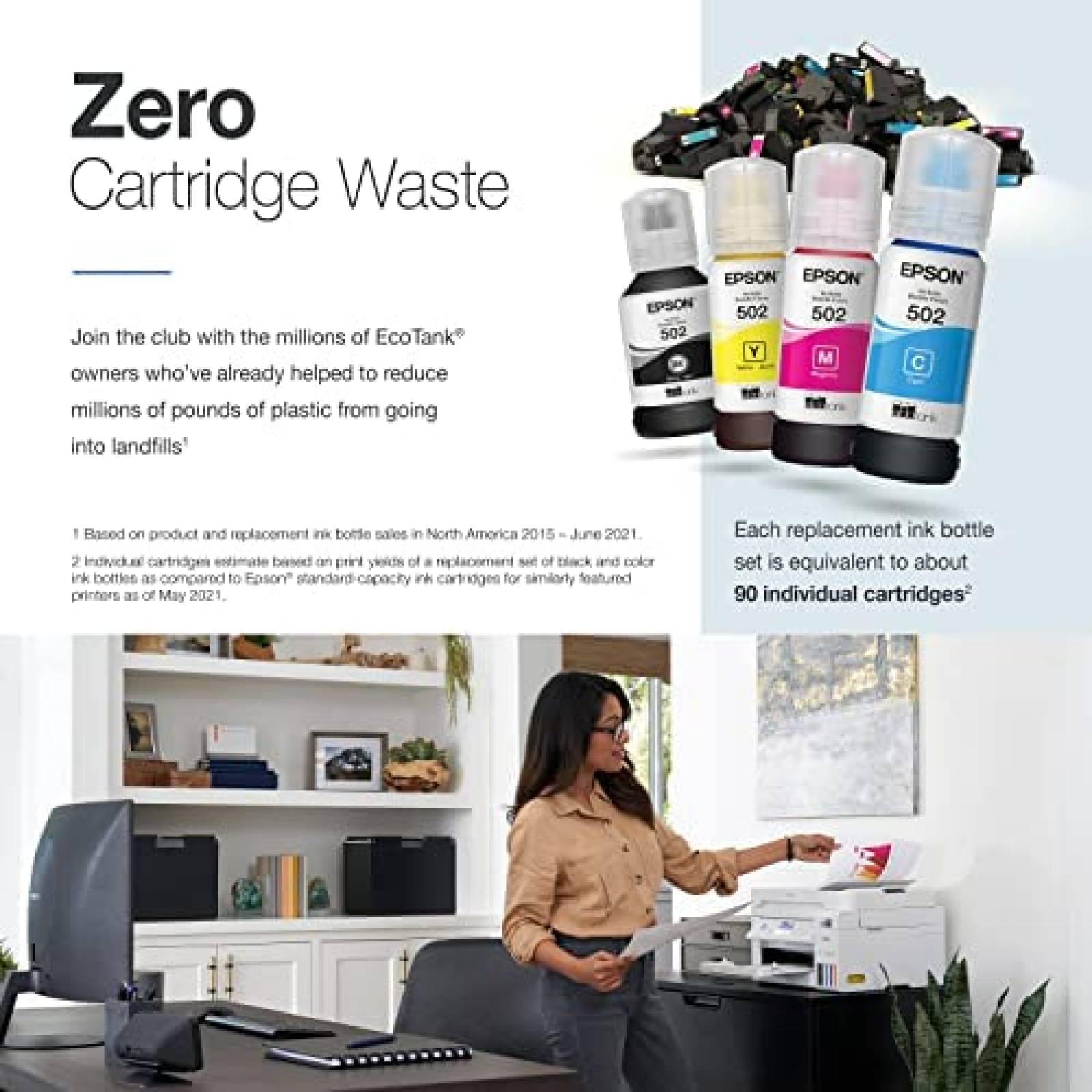 Impresora Multifuncional Epson EcoTank ET-3850 Tinta Color