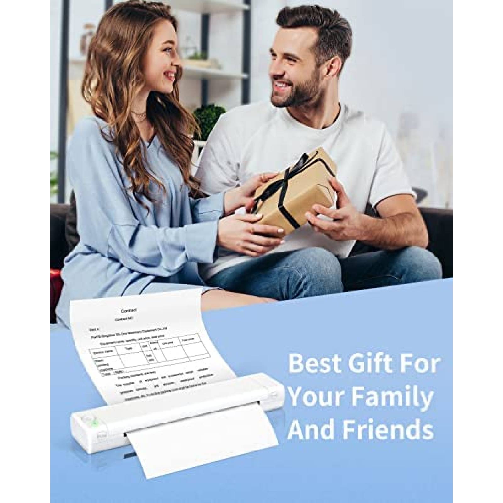 Impresora Termica Odaro M08F Portatil Tamaño Carta -Blanco