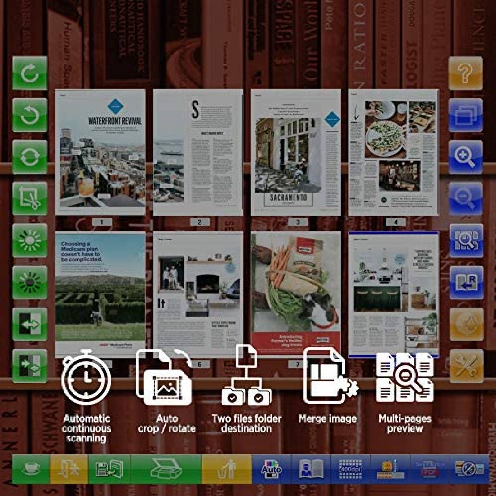 Escaner de Libros plustek OpticBook 4800 Software Intuitivo