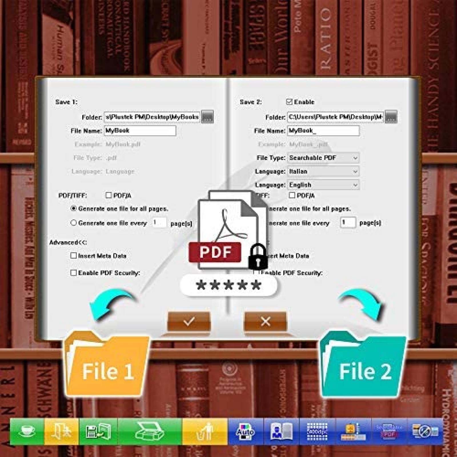 Escaner de Libros plustek OpticBook 4800 Software Intuitivo