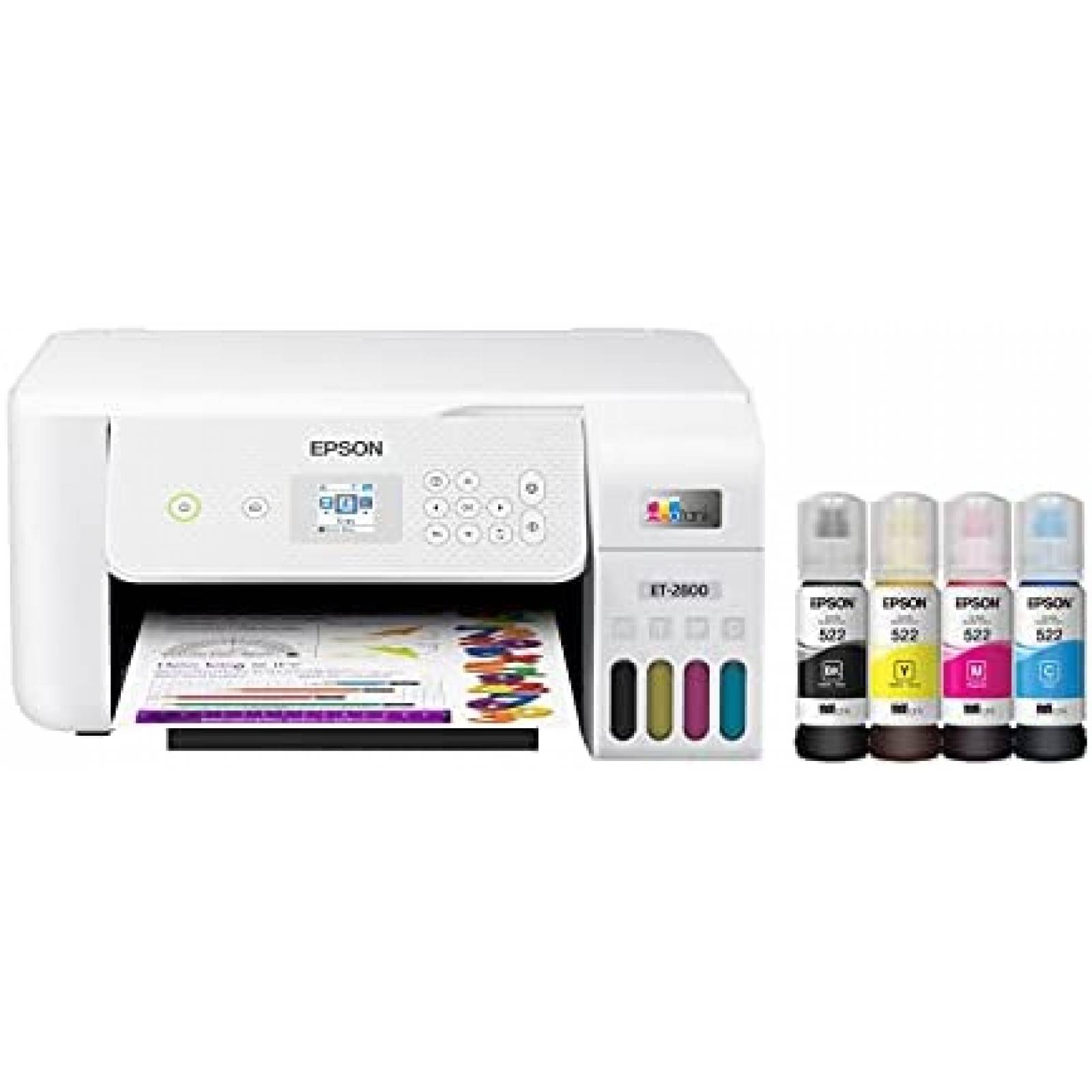 Impresora Multifuncional Epson EcoTank ET-2800 Tinta Color
