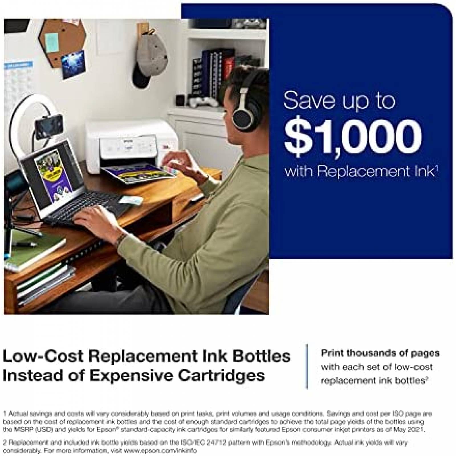 Impresora Multifuncional Epson EcoTank ET-2800 Tinta Color