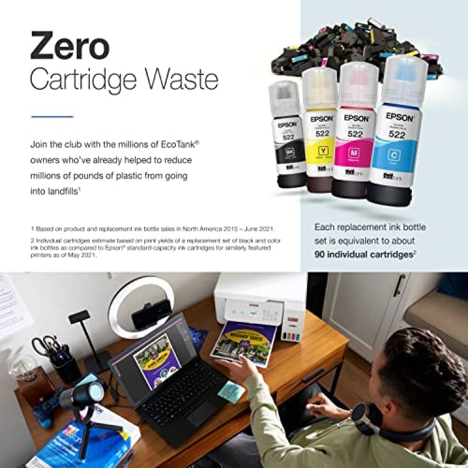 Impresora Multifuncional Epson EcoTank ET-2800 Tinta Color